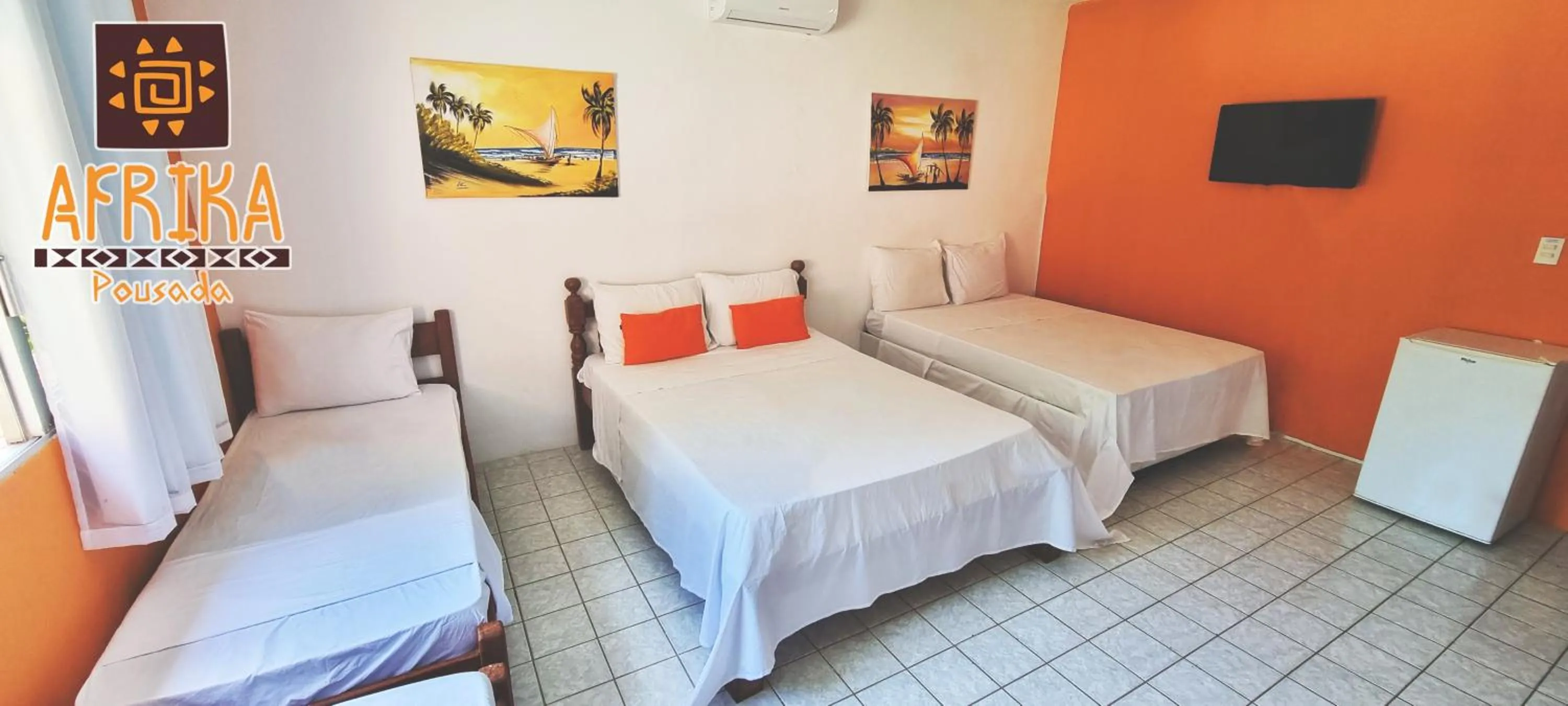 Bed in Pousada Afrika