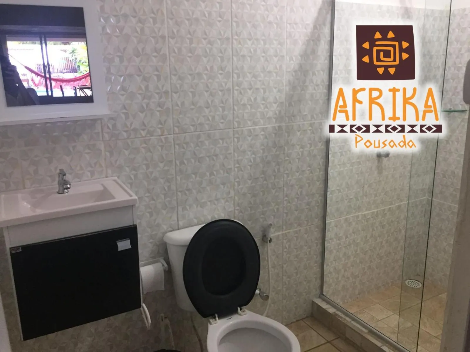 Bathroom in Pousada Afrika