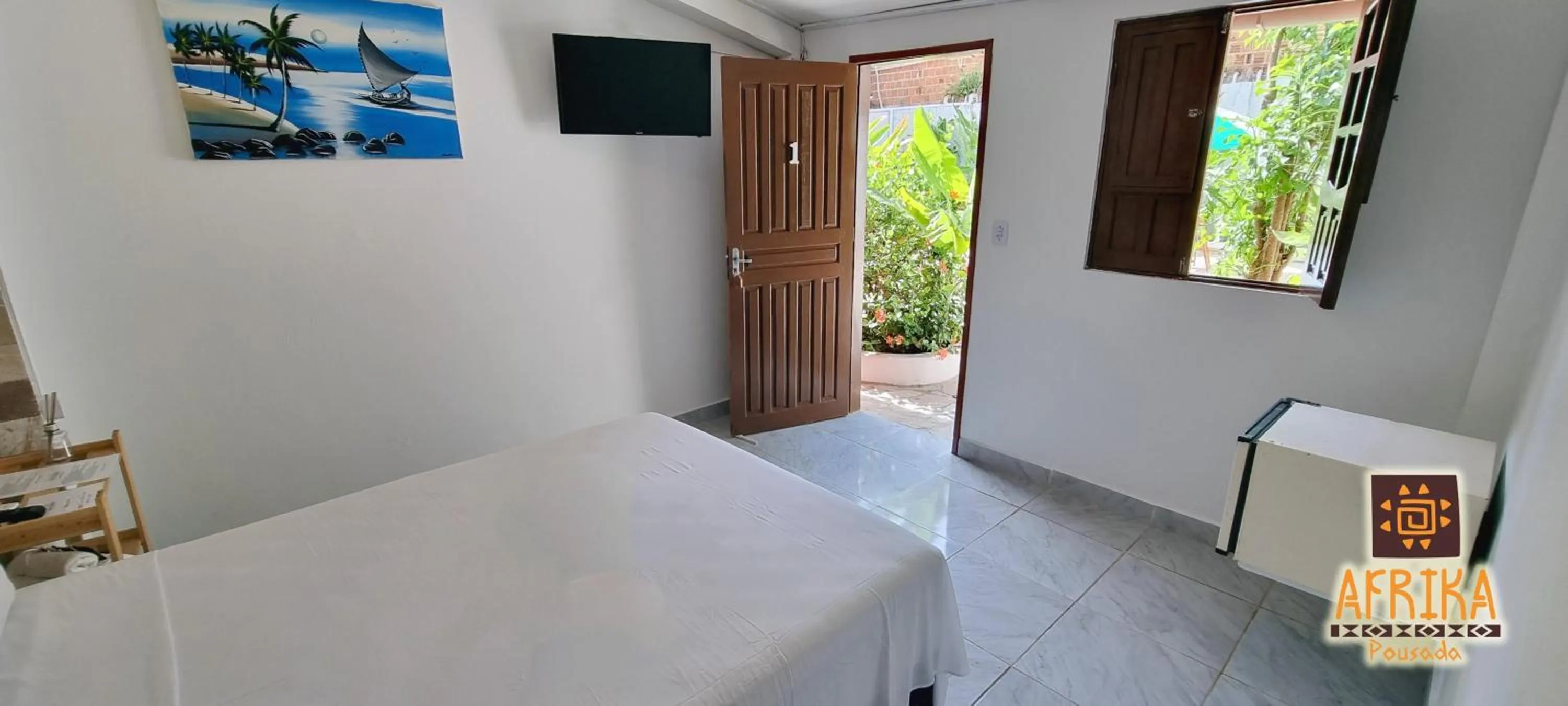 Bedroom, Bed in Pousada Afrika