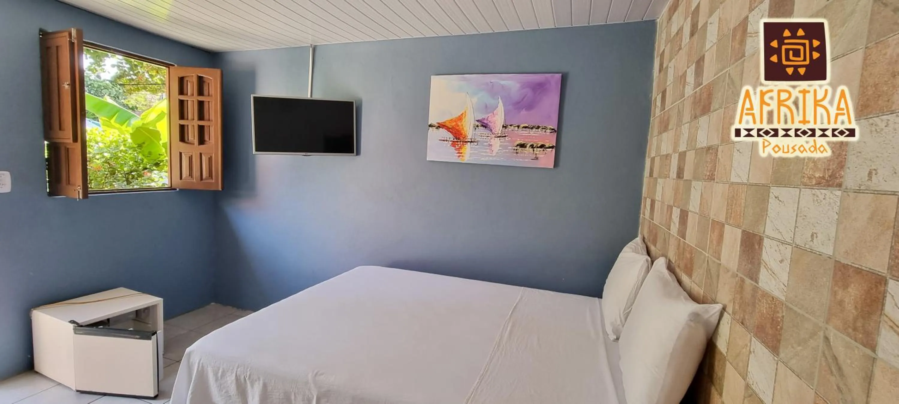 Bedroom, Bed in Pousada Afrika