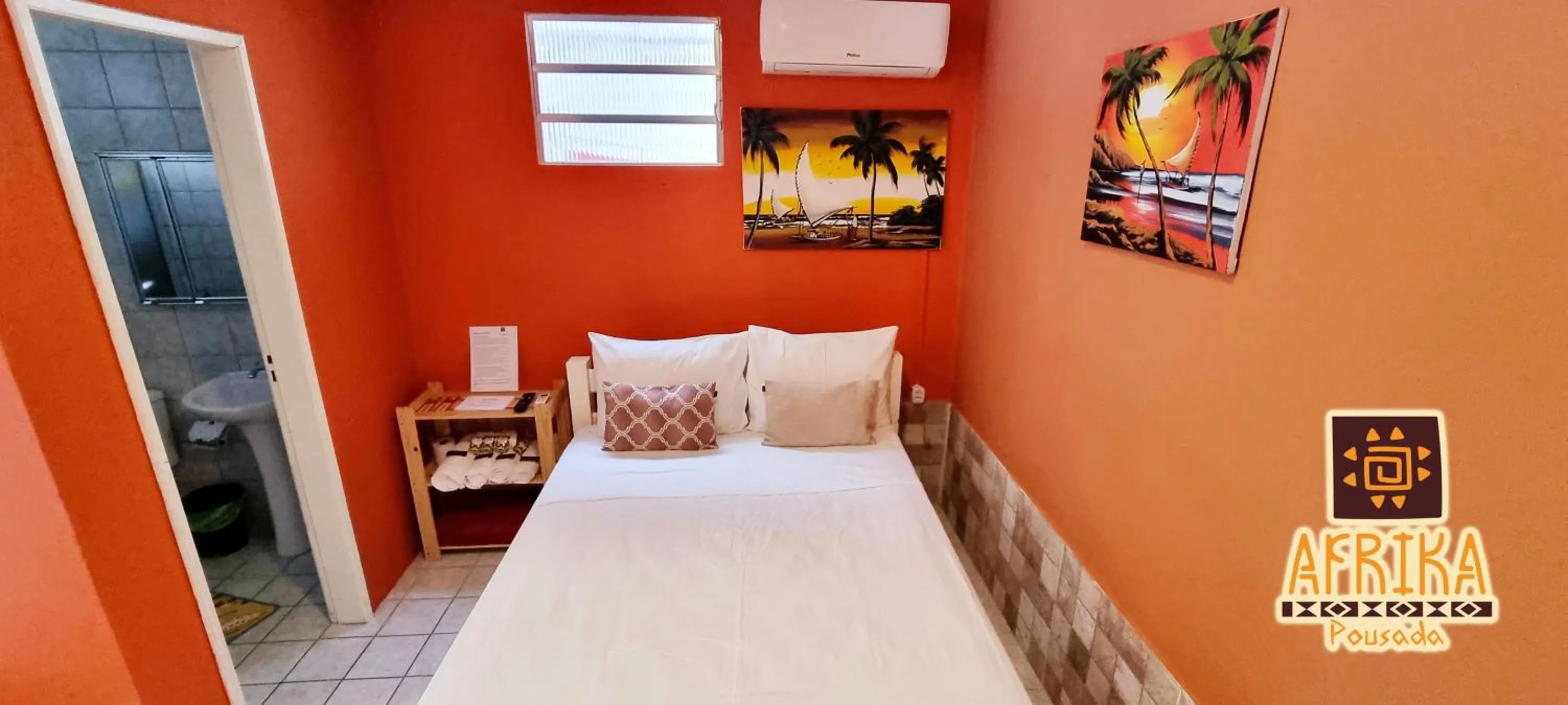 Bedroom, Bed in Pousada Afrika
