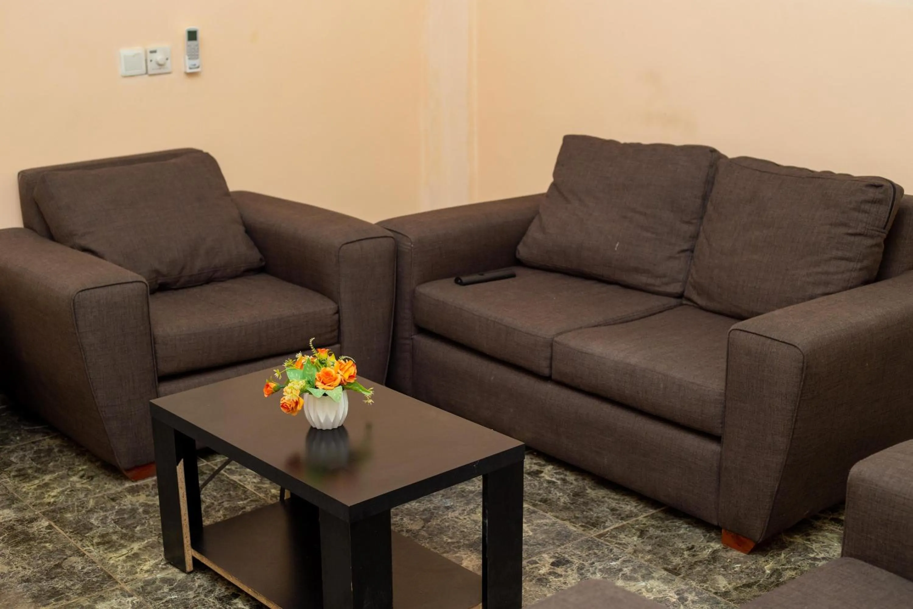 Living room in High Level Apartment