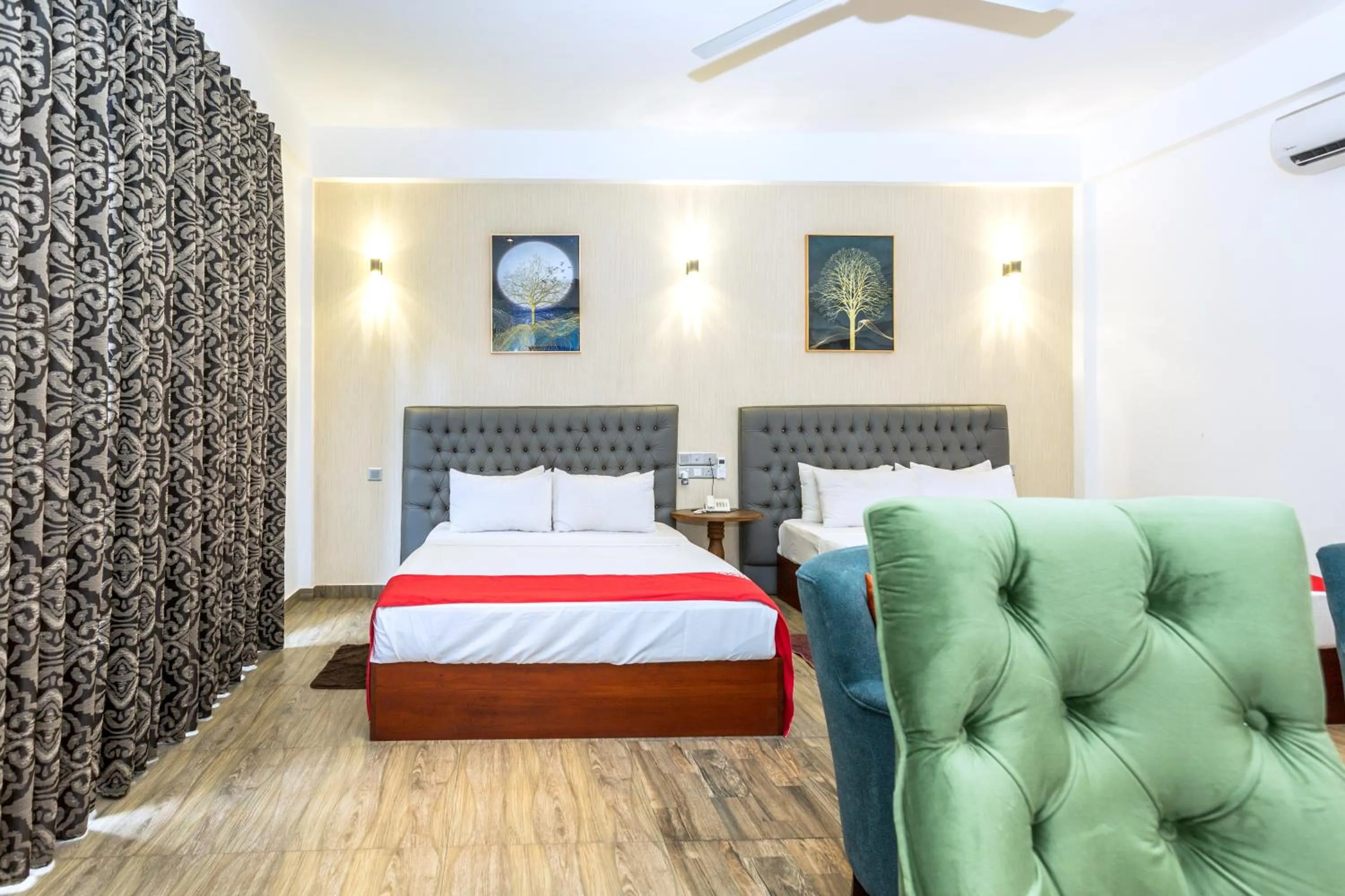 Bedroom, Bed in Polhena Grand Resort & Banquet