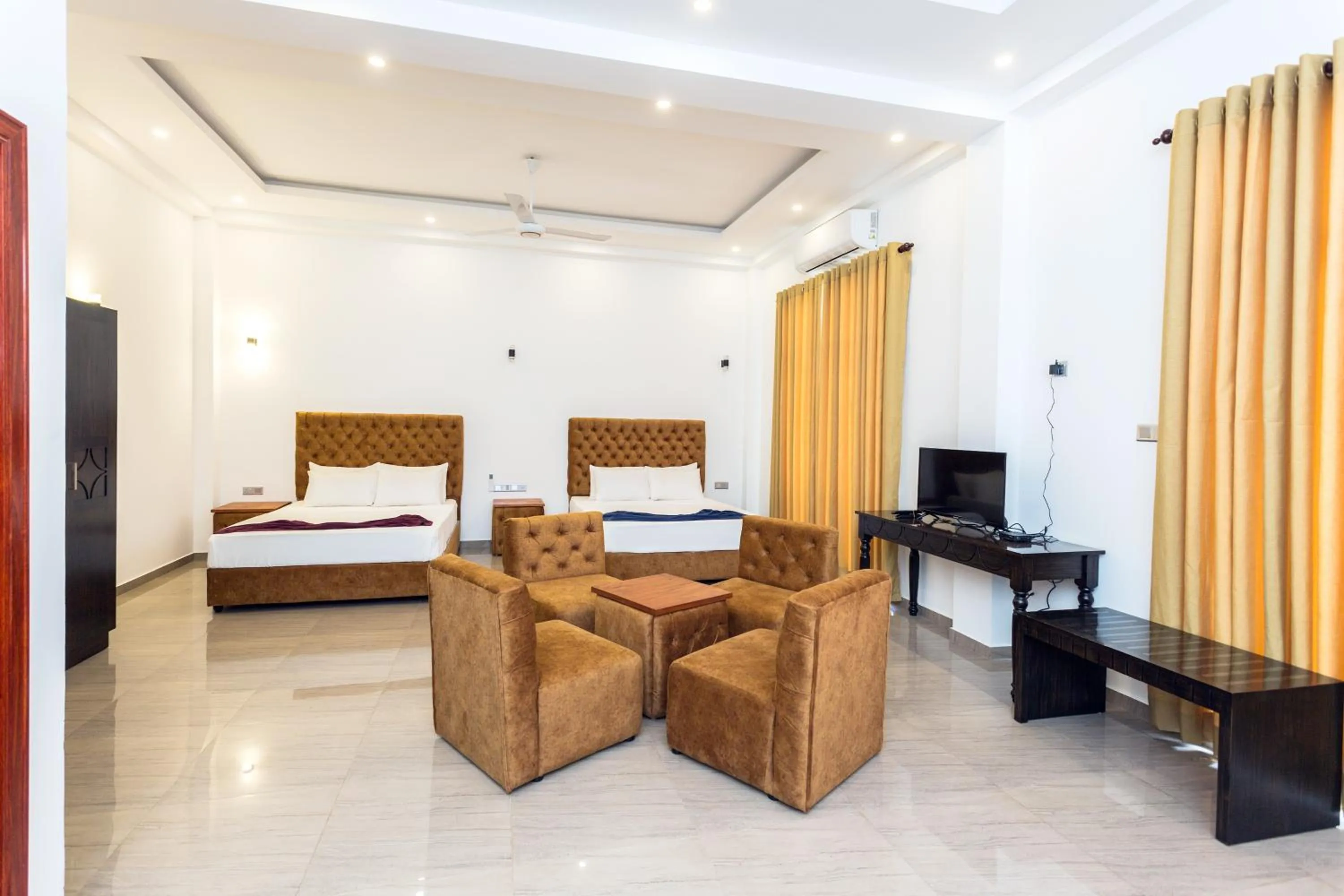 Bedroom, Bed in Polhena Grand Resort & Banquet