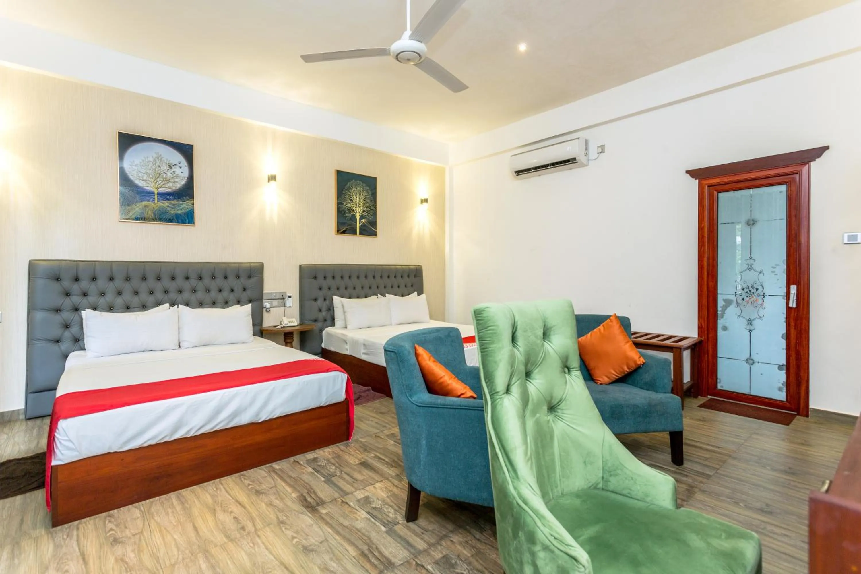 Bedroom, Bed in Polhena Grand Resort & Banquet