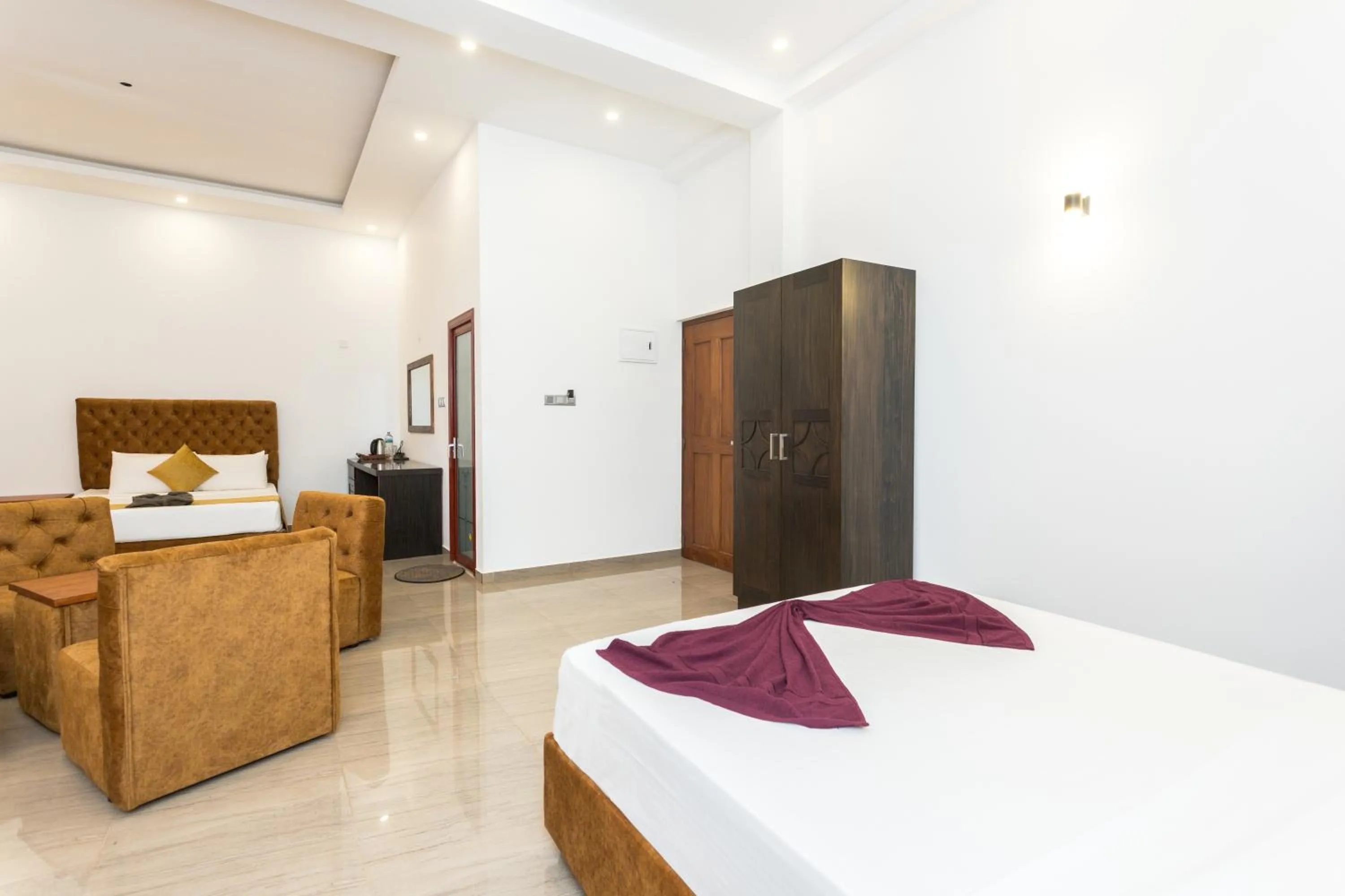 Bedroom, Bed in Polhena Grand Resort & Banquet