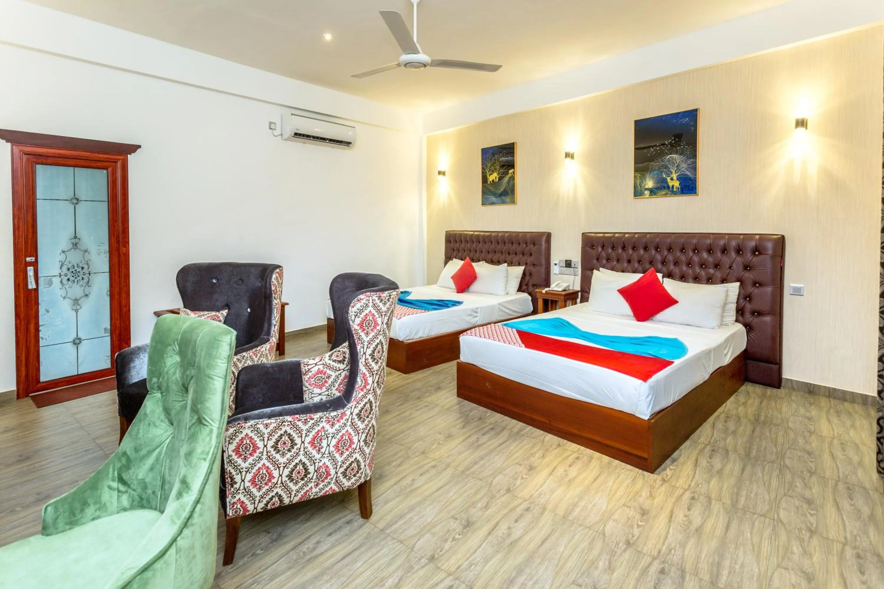 Bedroom, Bed in Polhena Grand Resort & Banquet