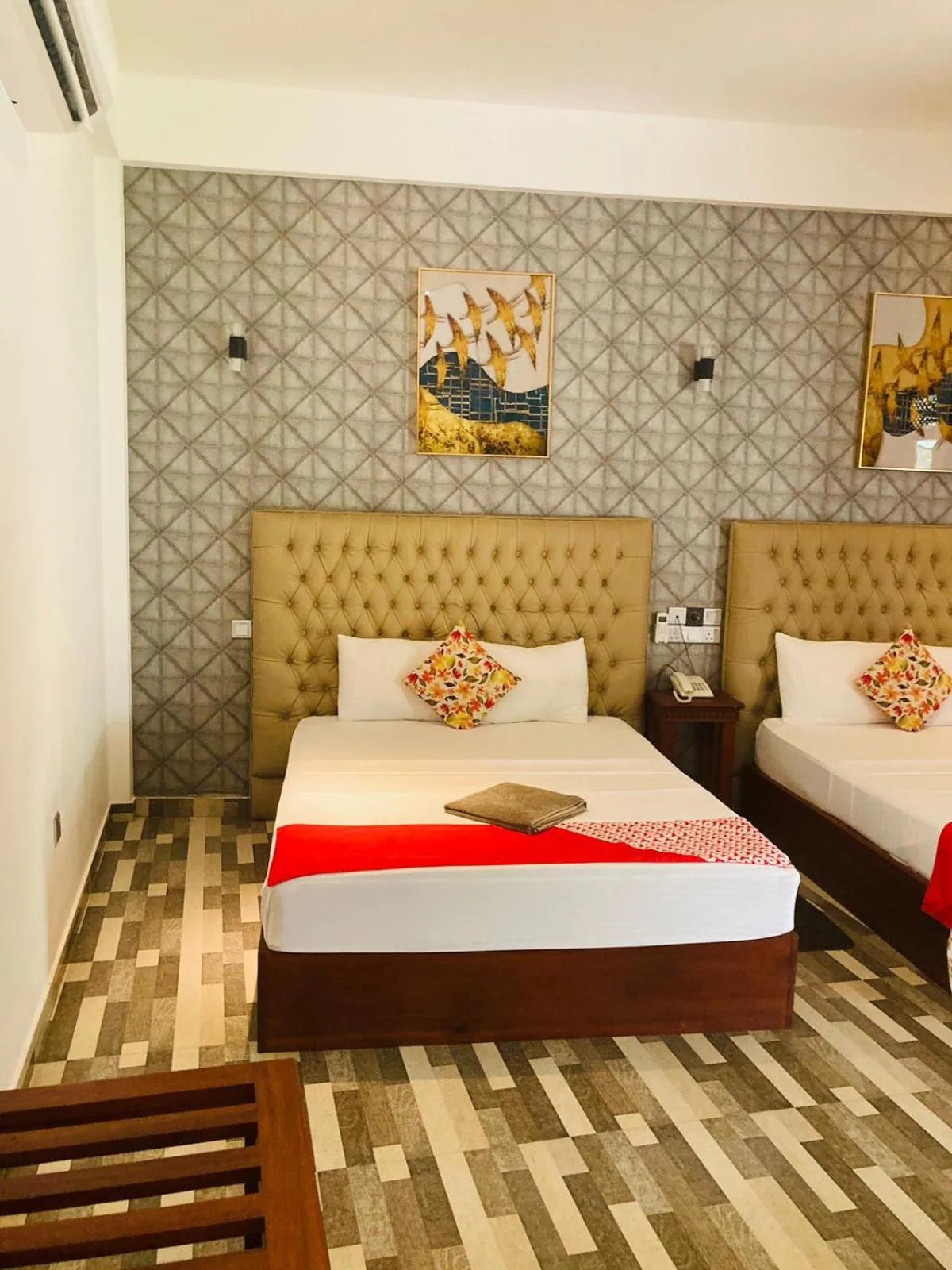Bedroom, Bed in Polhena Grand Resort & Banquet