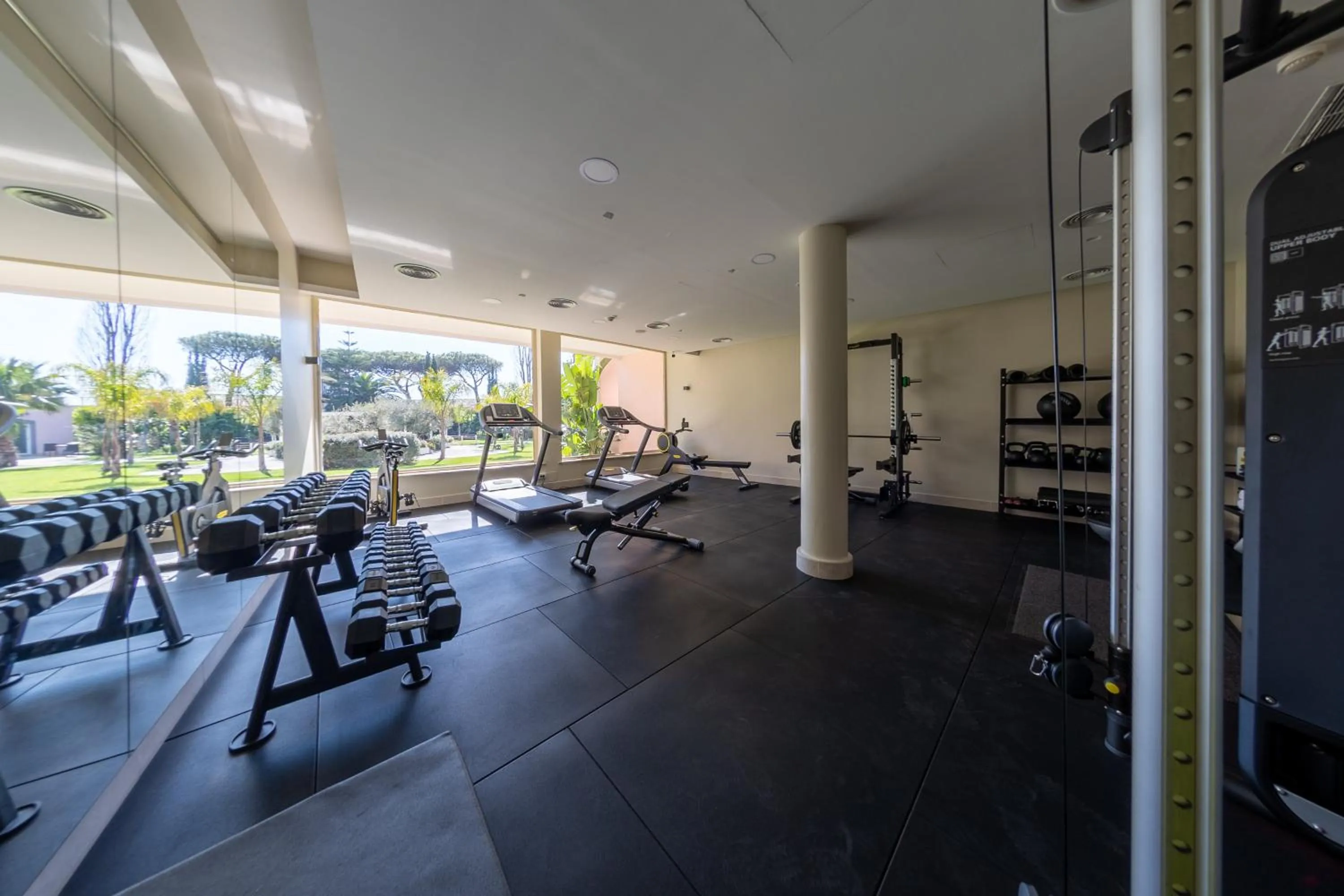 Fitness centre/facilities in Hotel Isola Sacra Rome Airport
