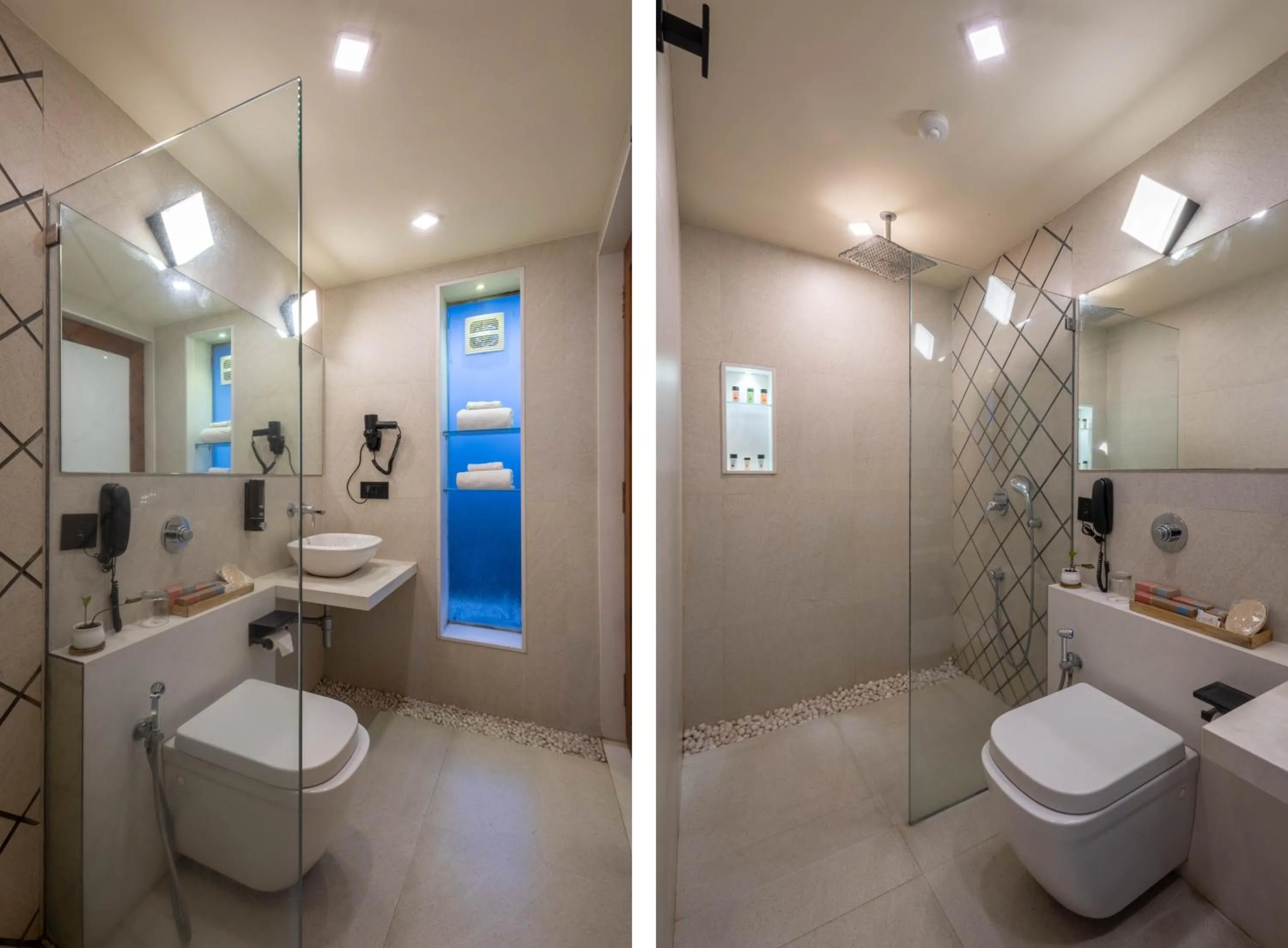 Bathroom in De Glance Hotel, Near Surat Railway Station