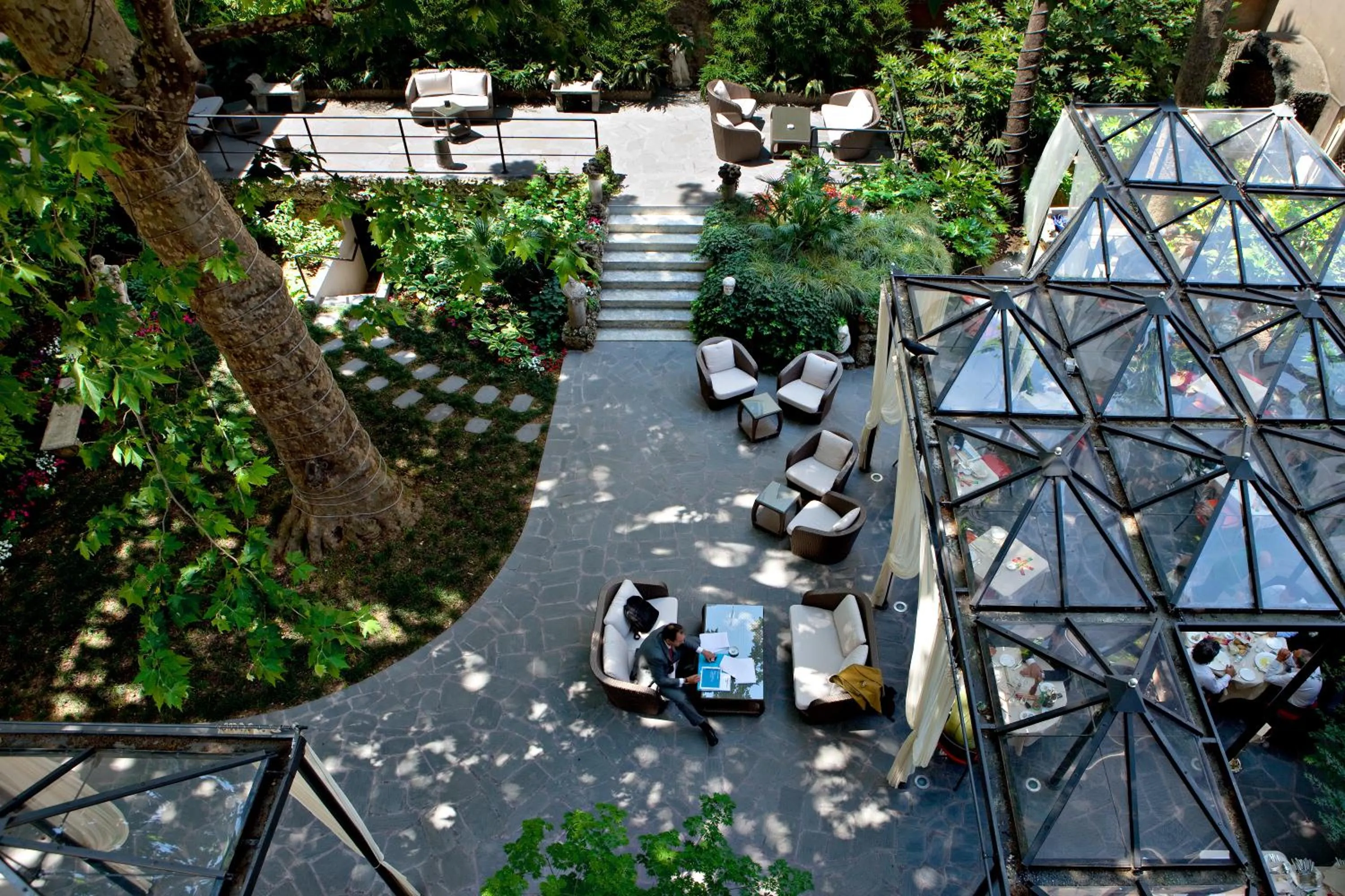 Bird's eye view in Hotel Manin