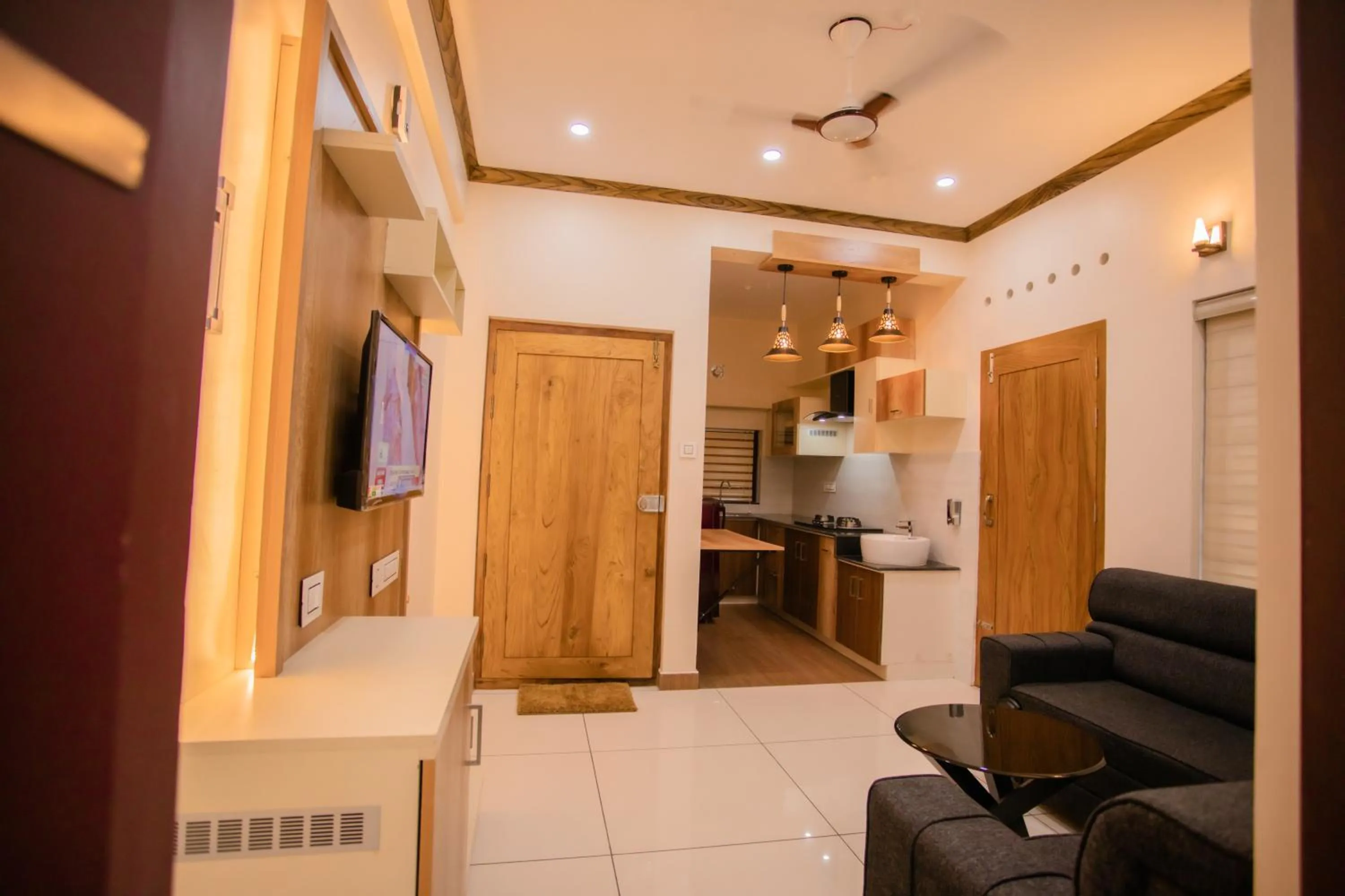 Living room in Cliff Way Apartments