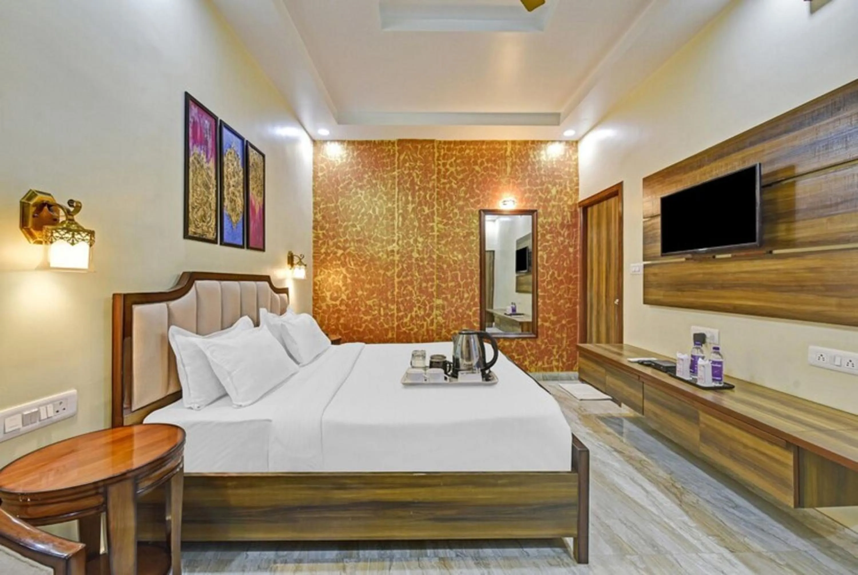 Bed in Hotel King's Turban