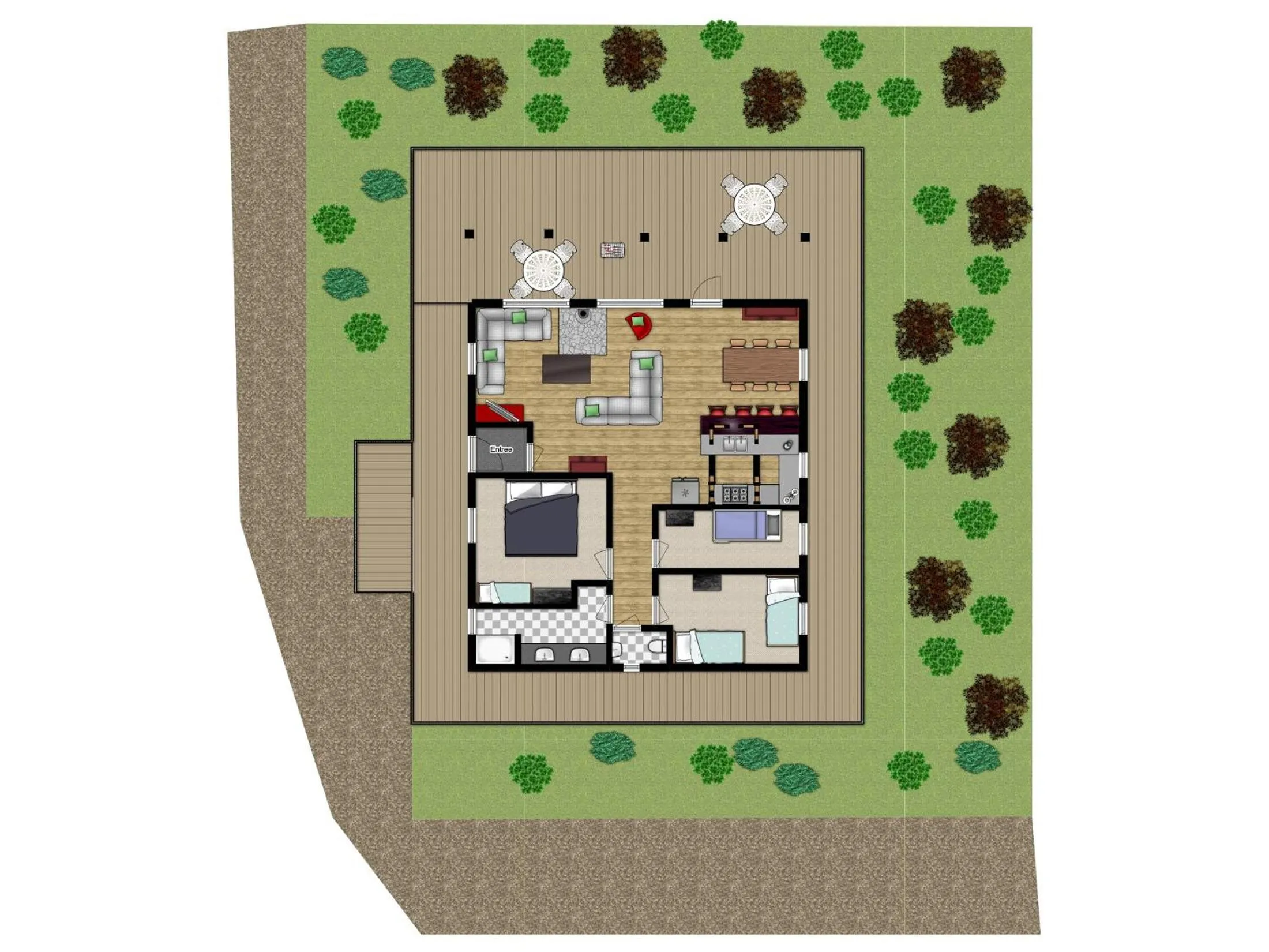 Floor plan in LDR Lodge - Last Dollar Ranch