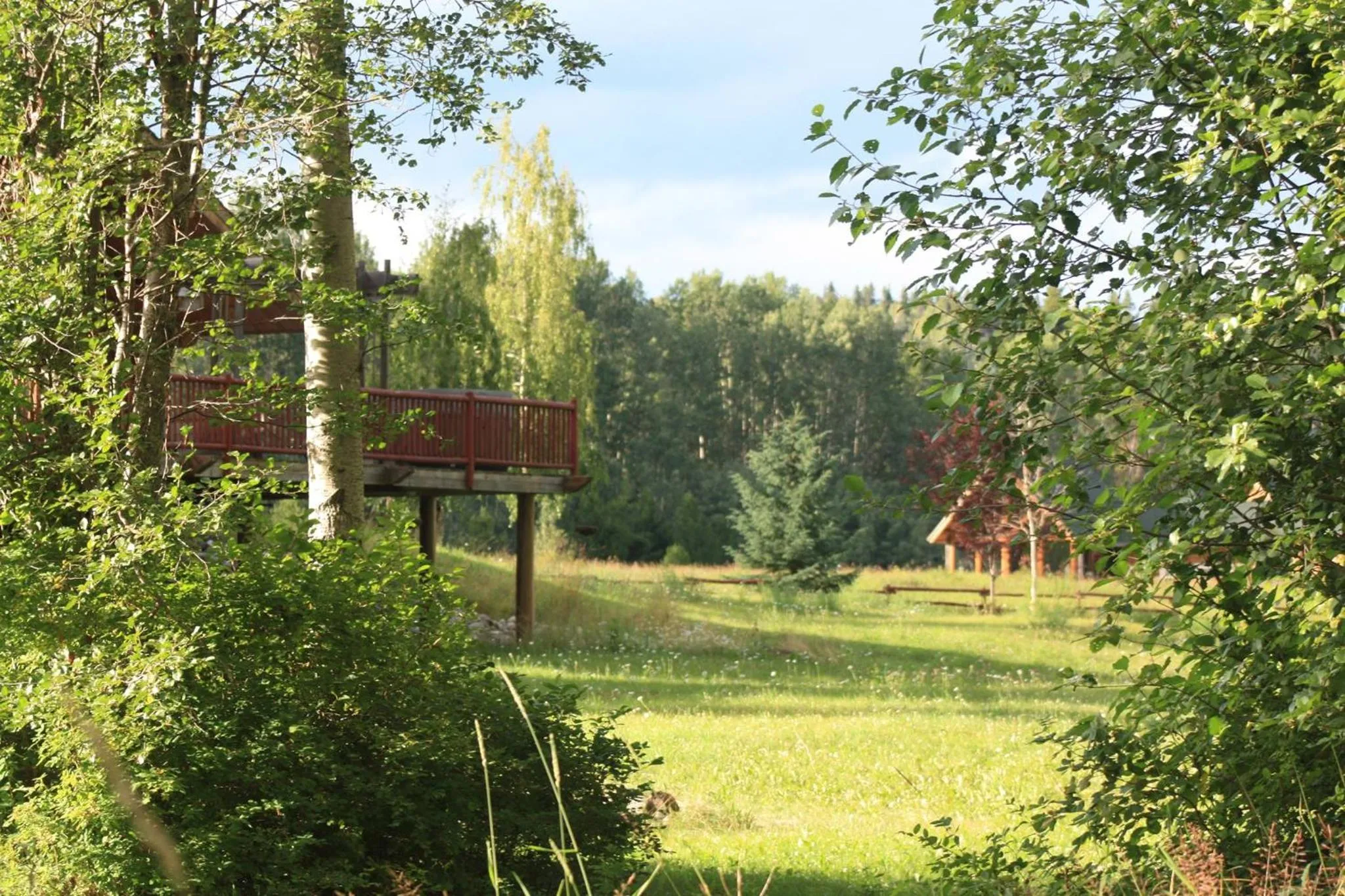 Garden view in LDR Lodge - Last Dollar Ranch
