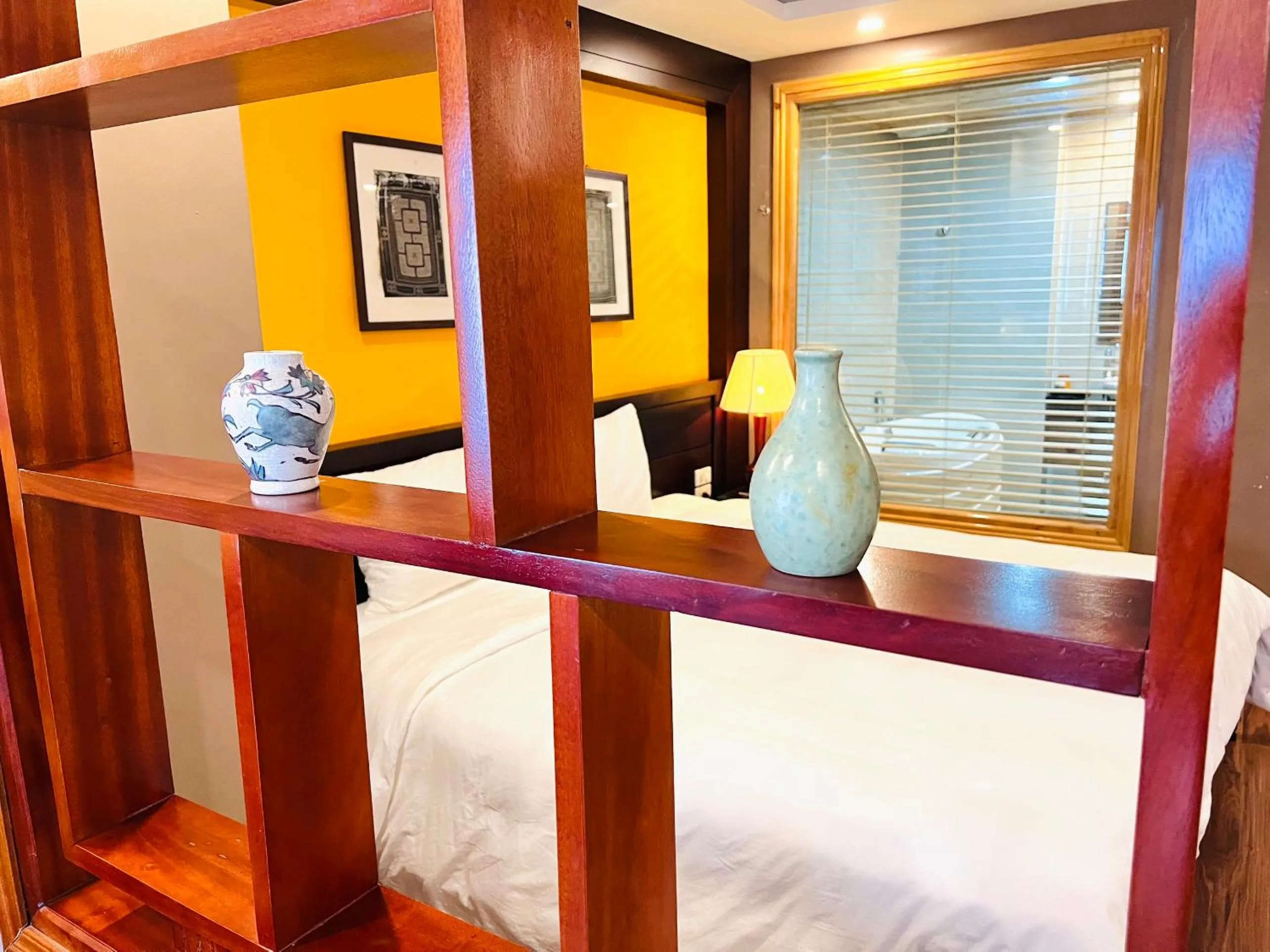 Bed in Cat Cat View Hotel