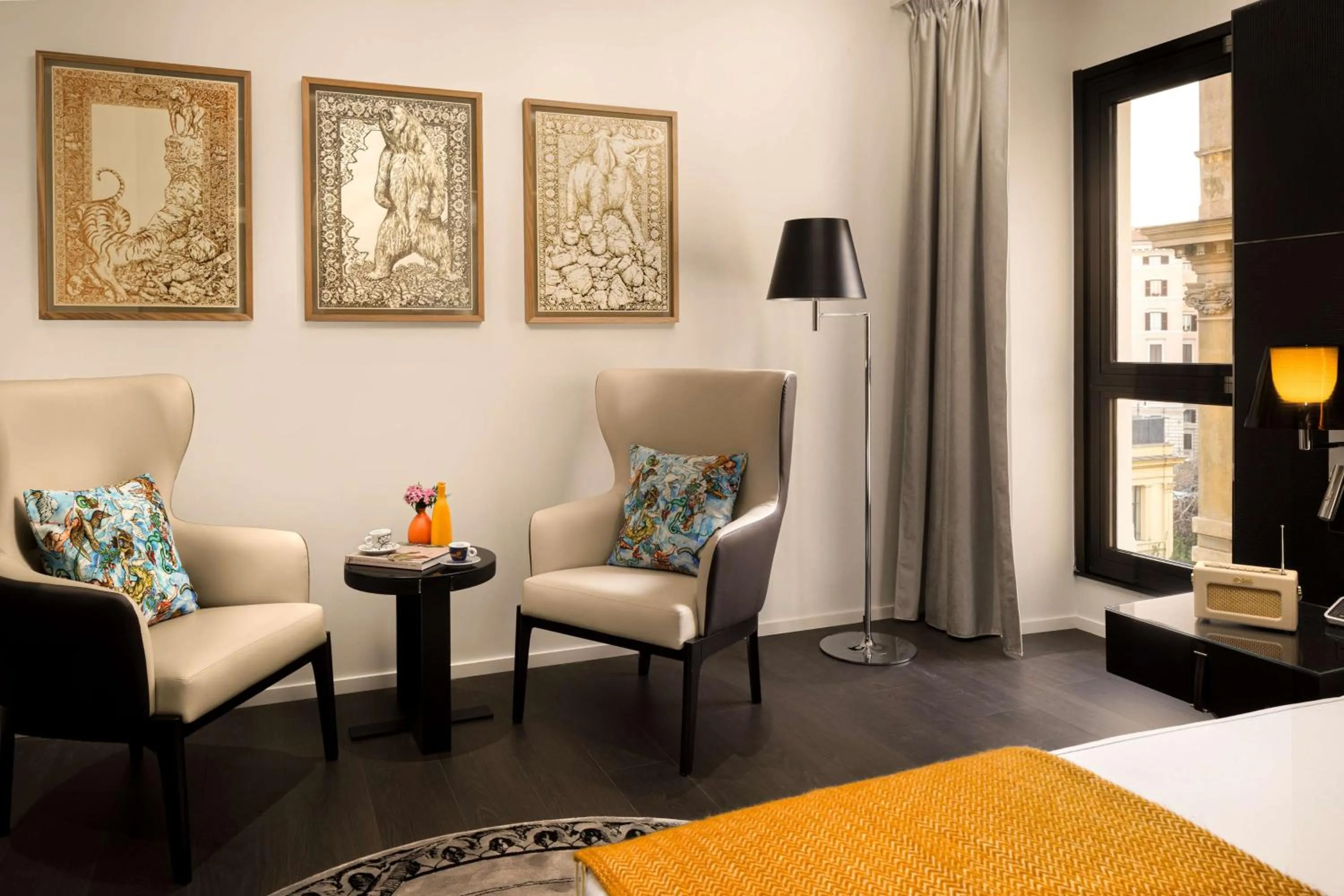Bedroom, Bed in art'otel Rome Piazza Sallustio, Powered by Radisson Hotels