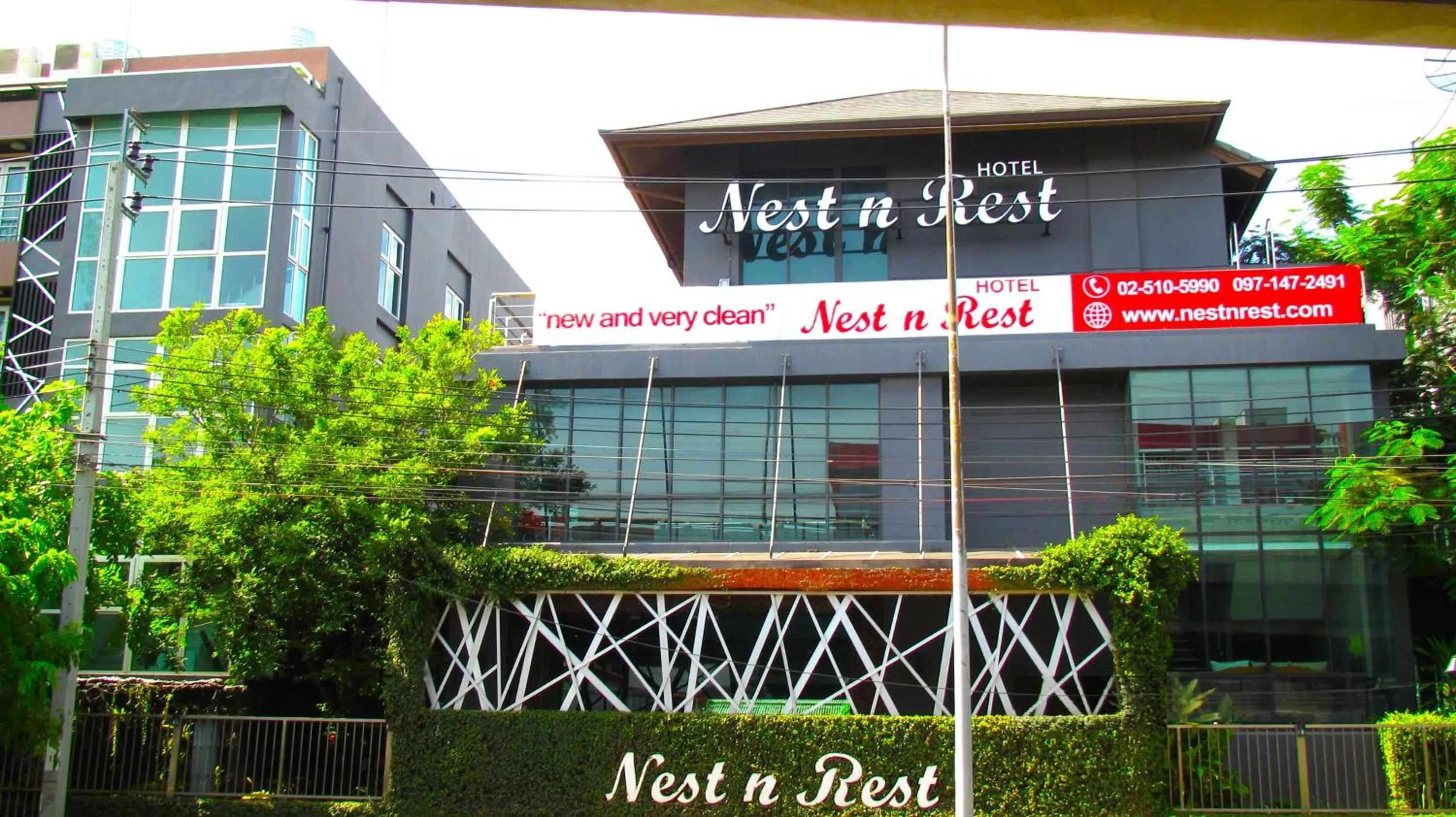 Property building in Nest n Rest Hotel