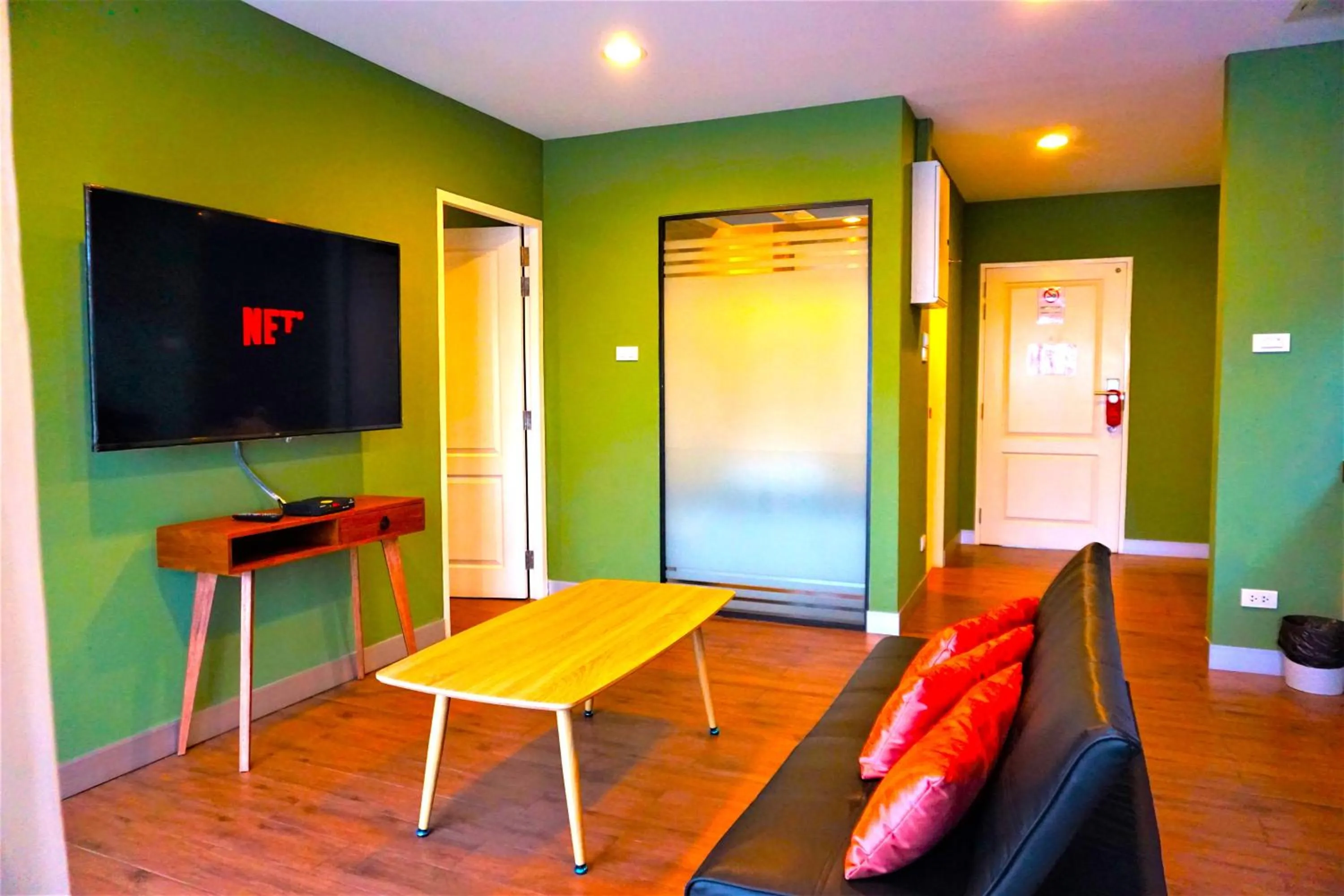 Seating area in Nest n Rest Hotel