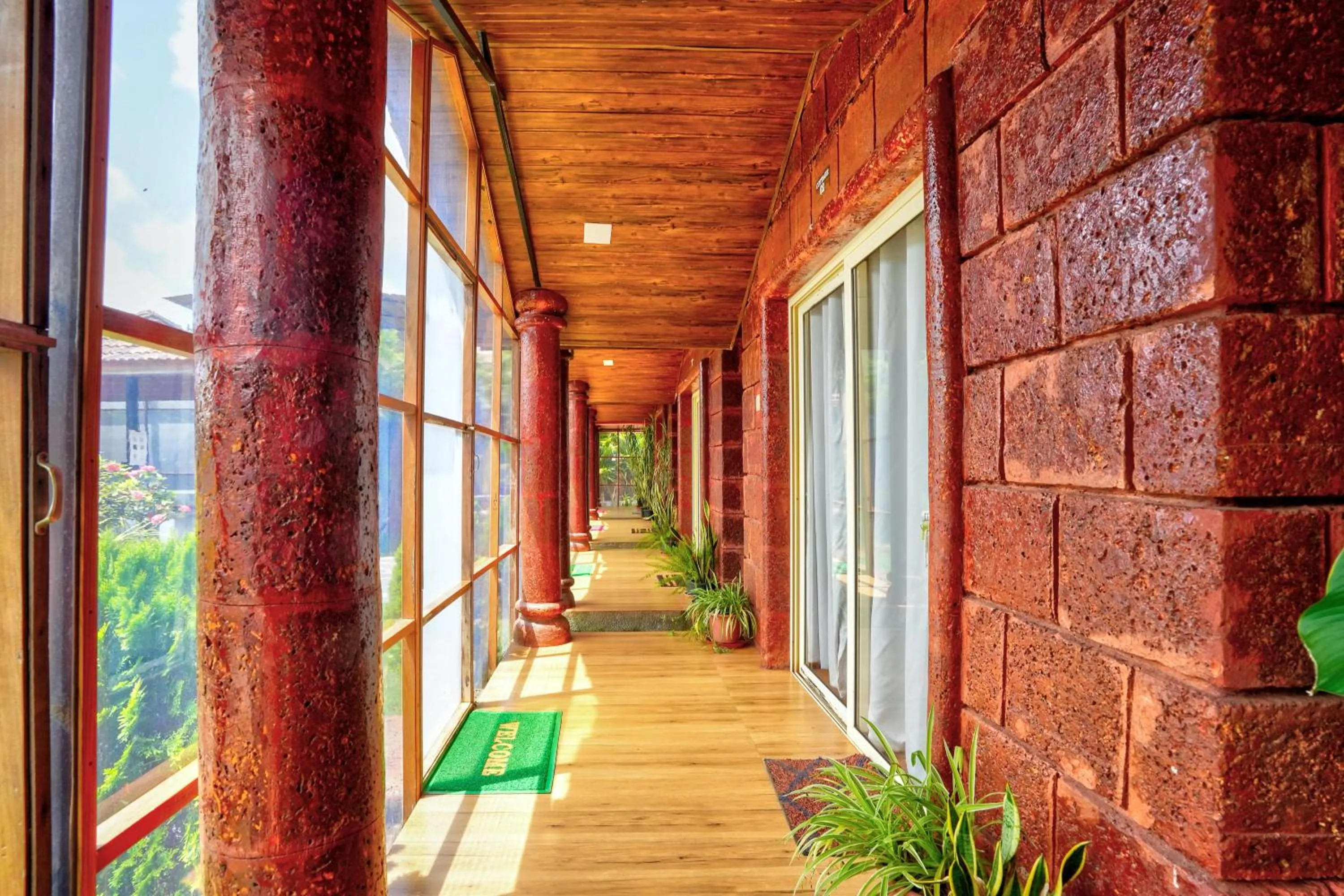 Balcony/Terrace in Rofinos Cottages