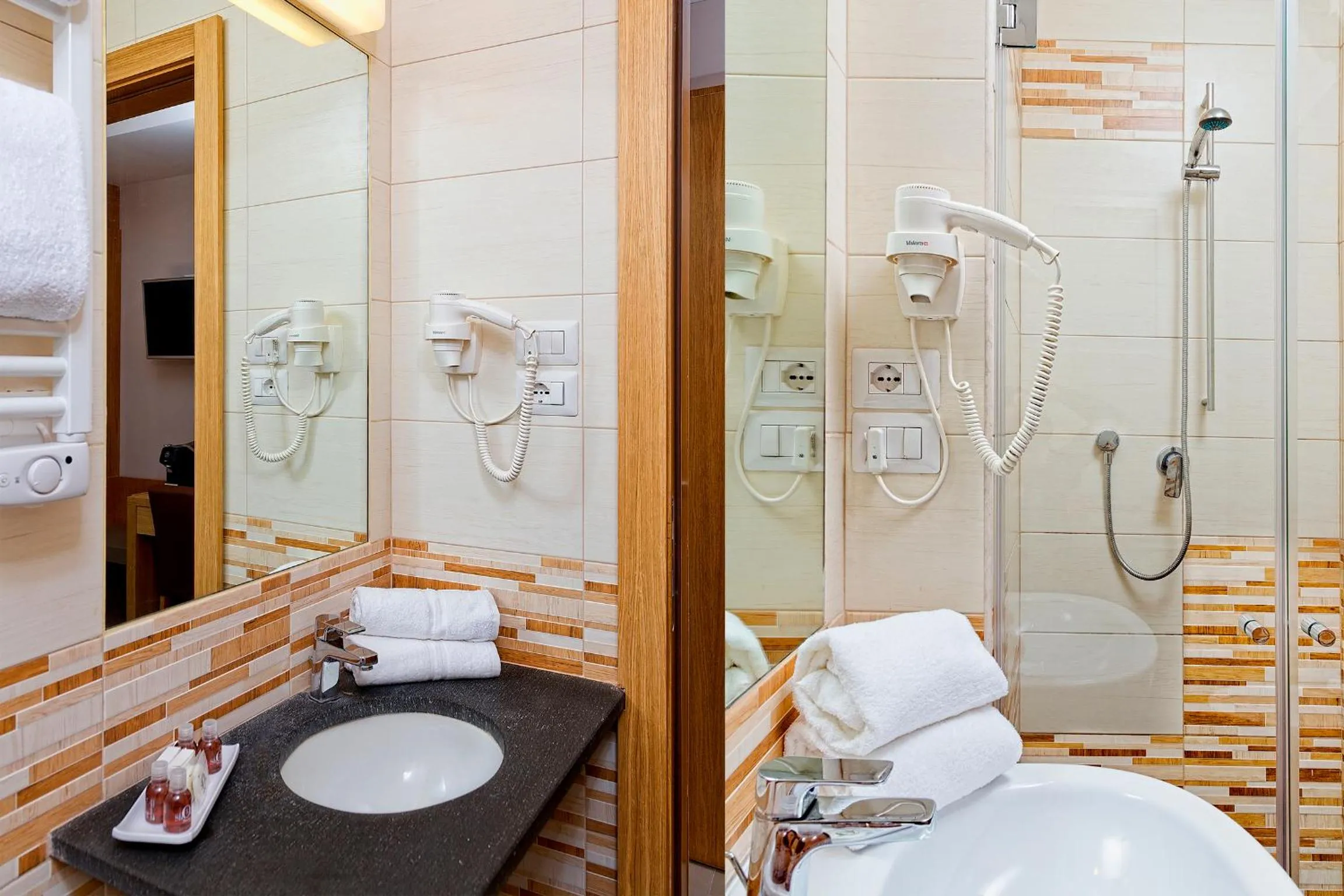 Shower in Airone Hotel