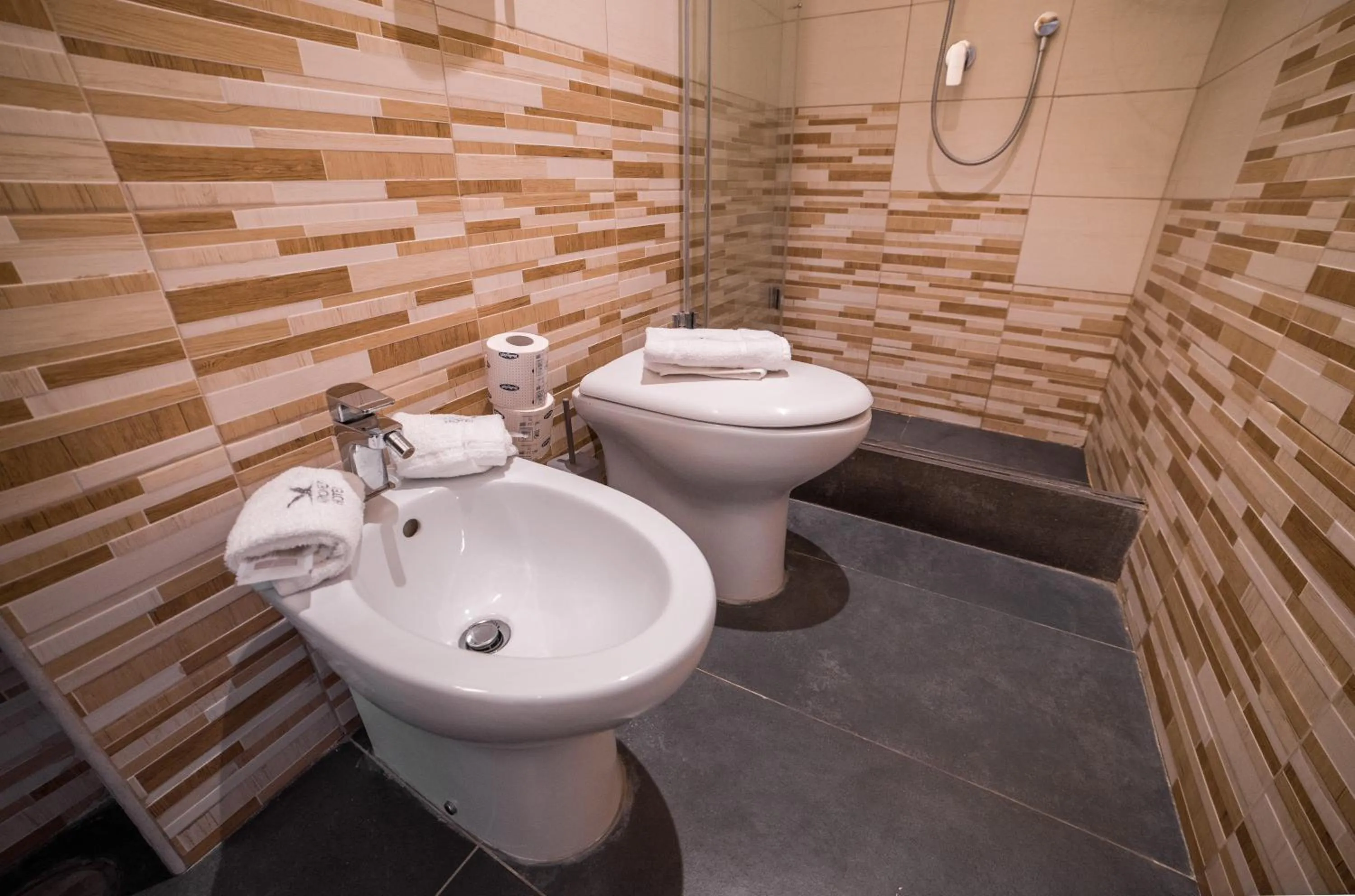 Shower in Airone Hotel