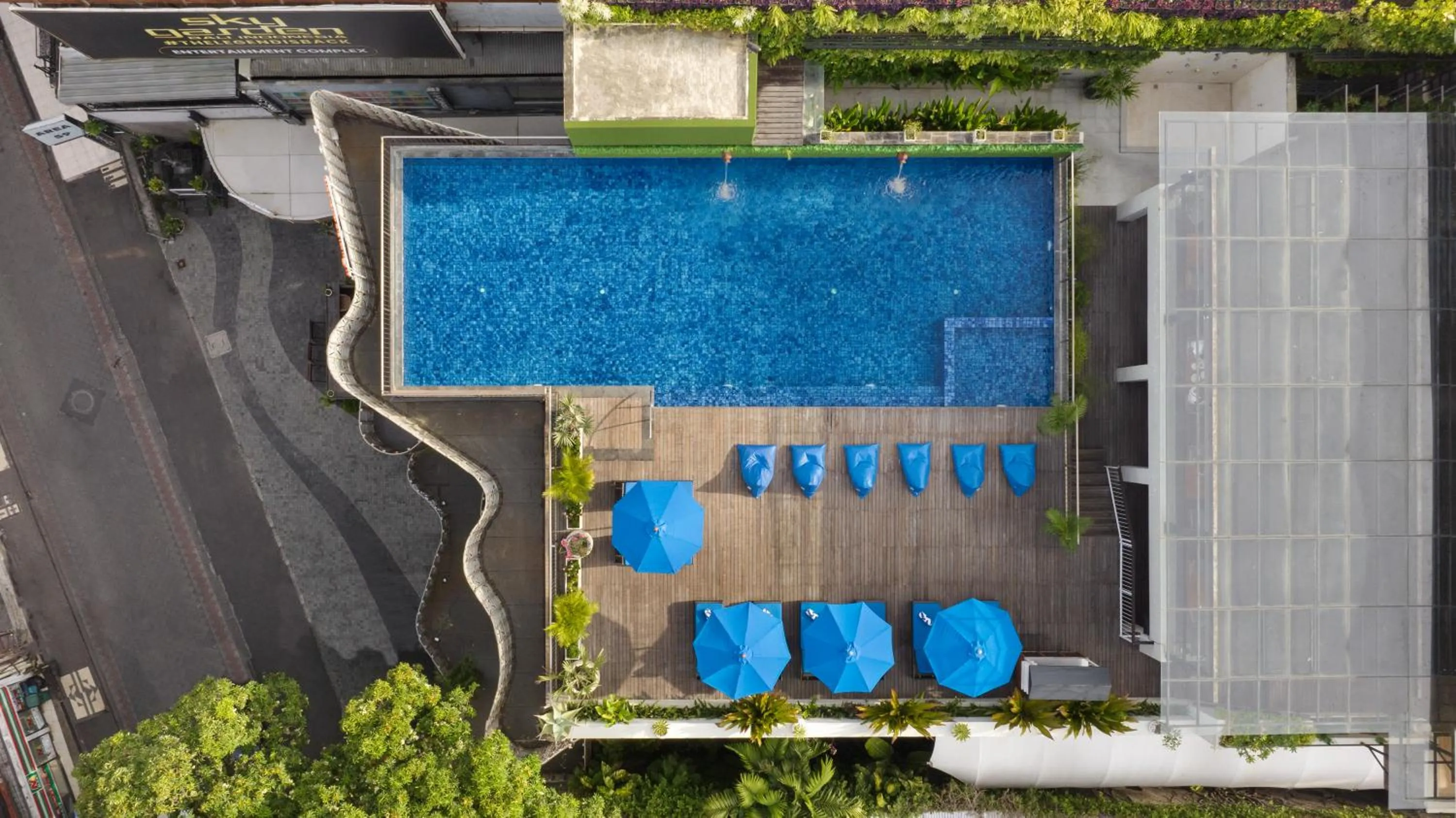 Property building in J4 Hotels Legian