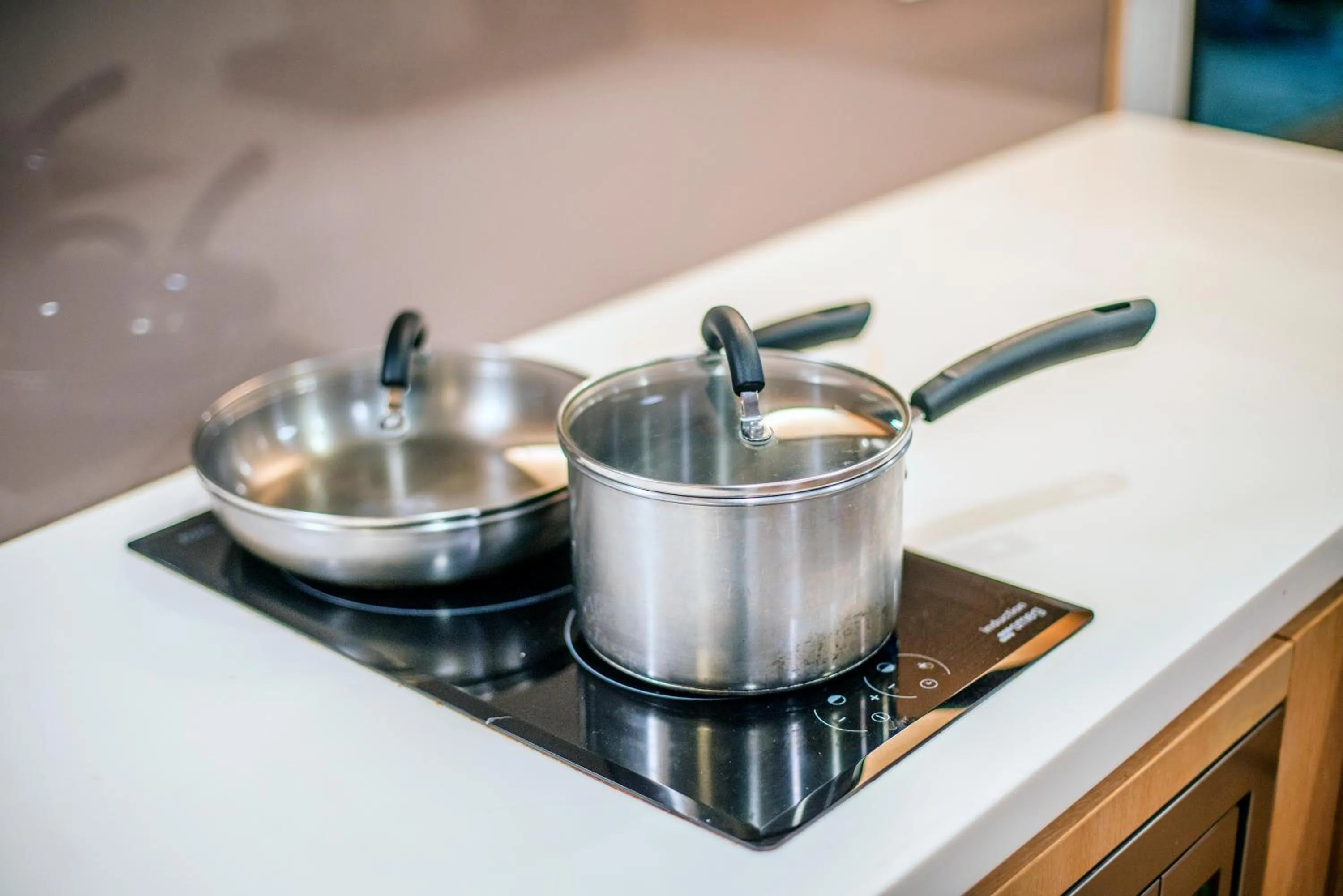 Kitchen or kitchenette in 188 Suites with Washer and Bathtub near KLCC Kula Lumpur