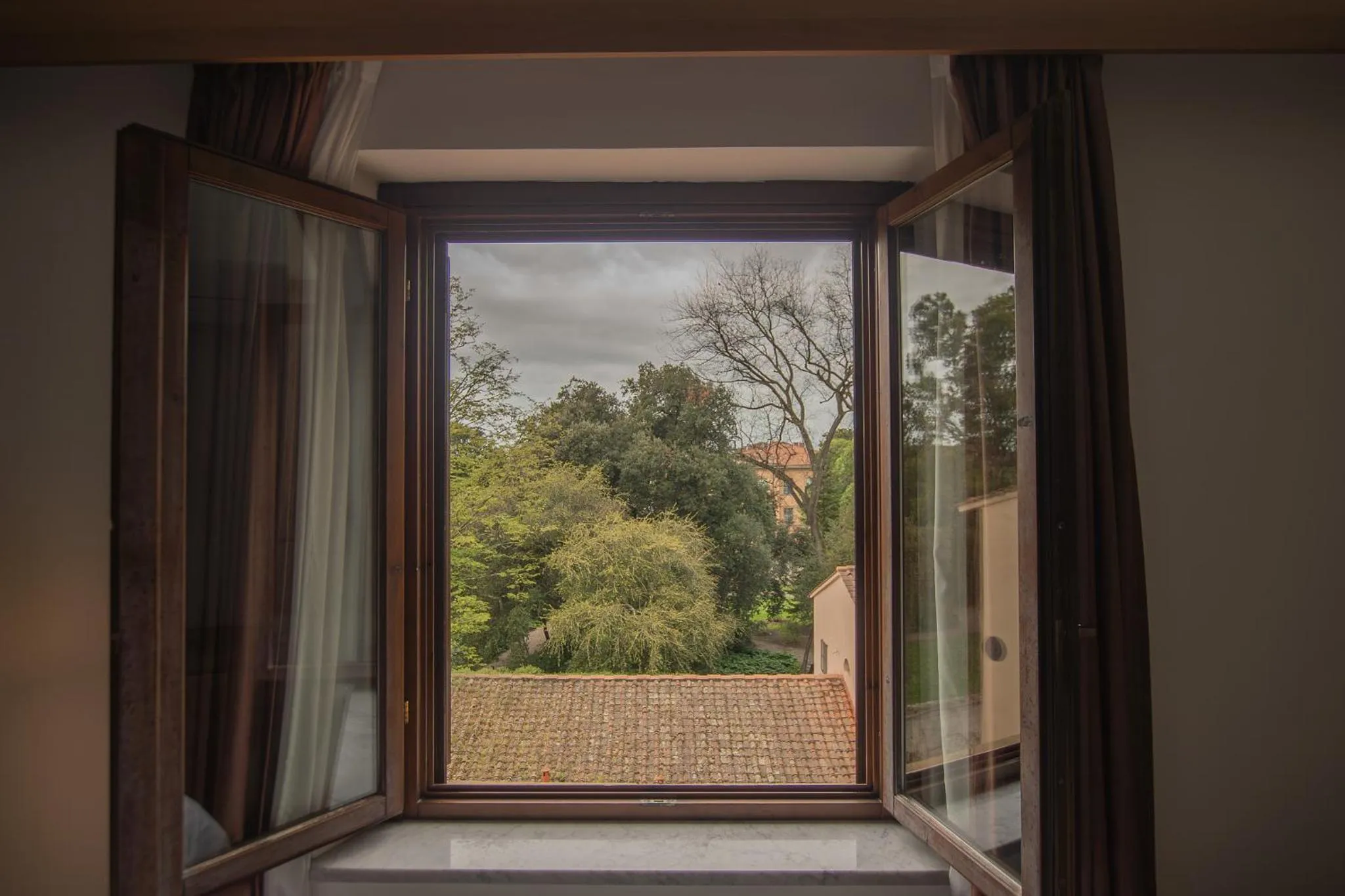 Garden view in Hotel Francesco