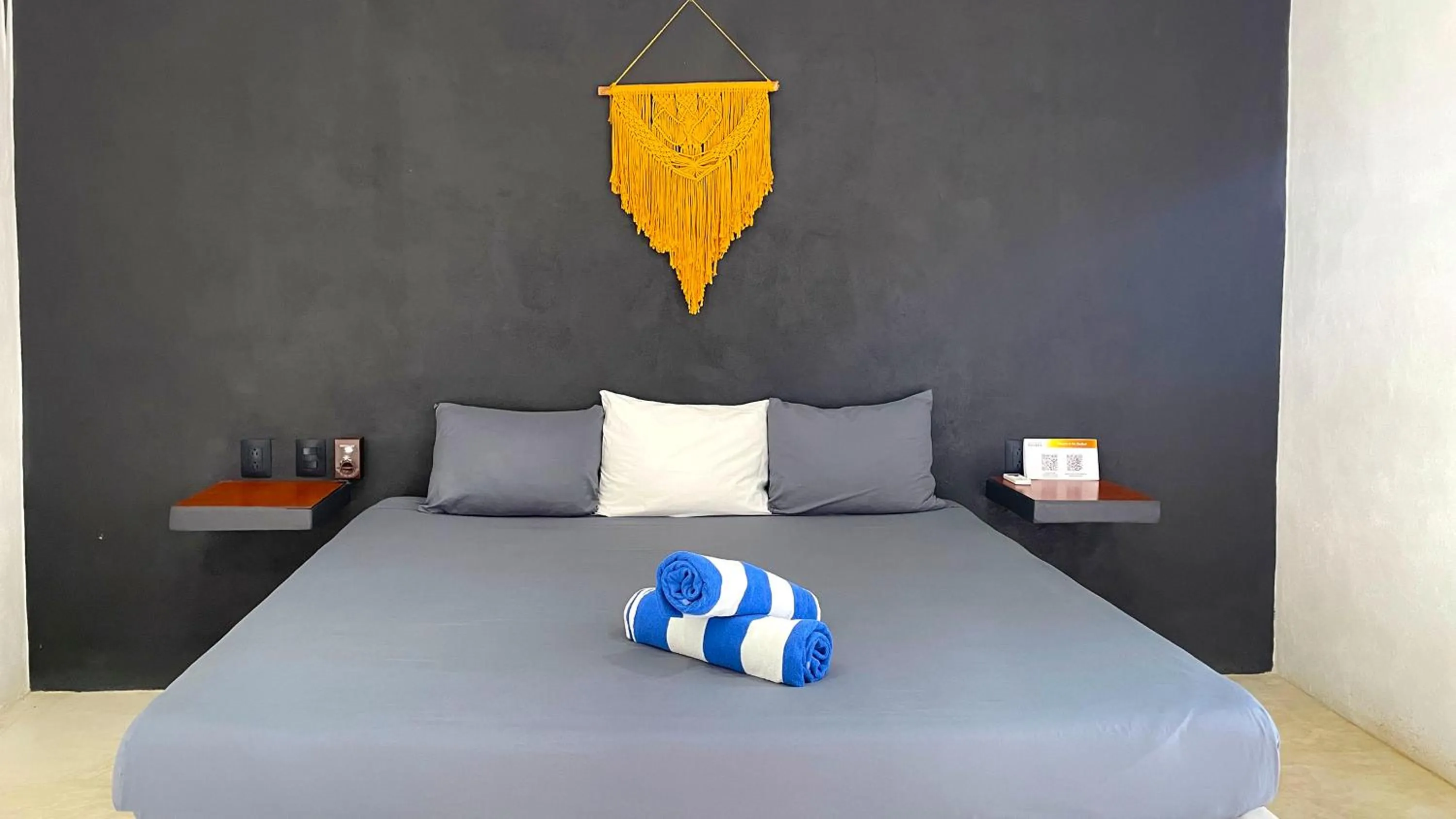 Bed in Casa Tekio Holbox By Kin Studios