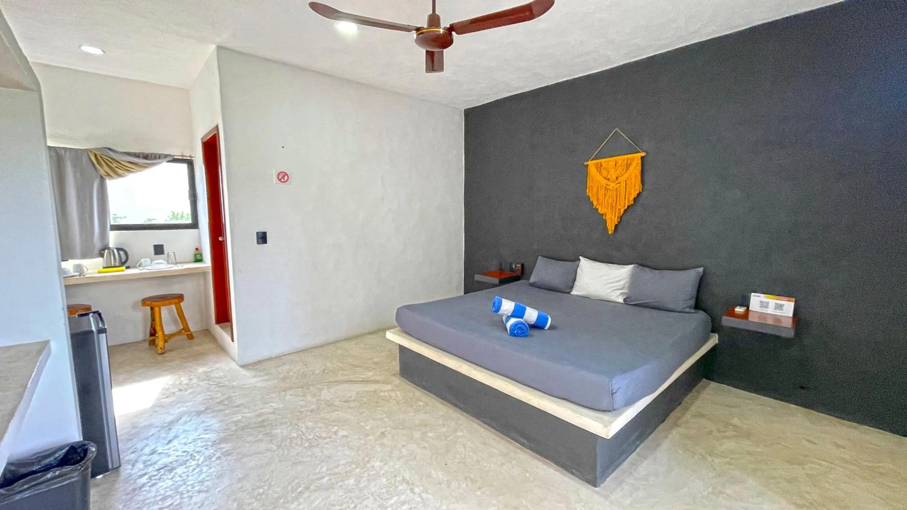 Photo of the whole room, Bed in Casa Tekio Holbox By Kin Studios