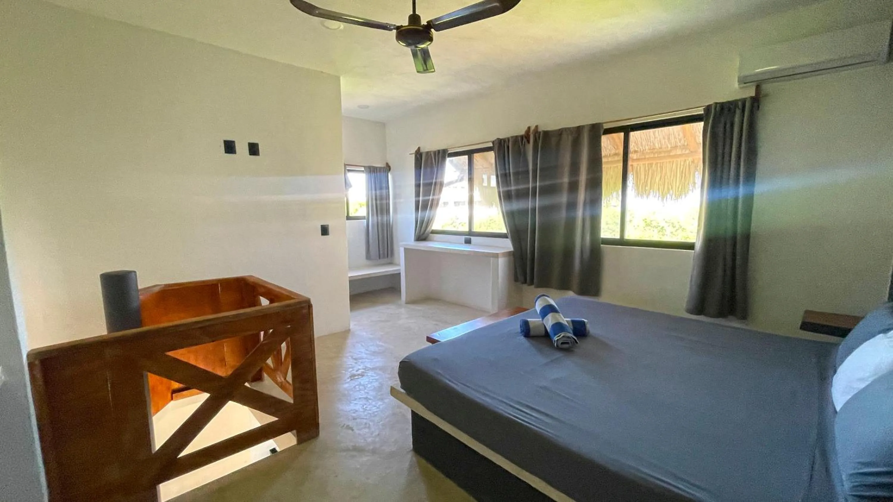 Photo of the whole room, Bed in Casa Tekio Holbox By Kin Studios