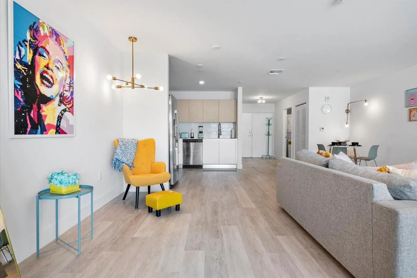 Seating area in Lofts of Aventura