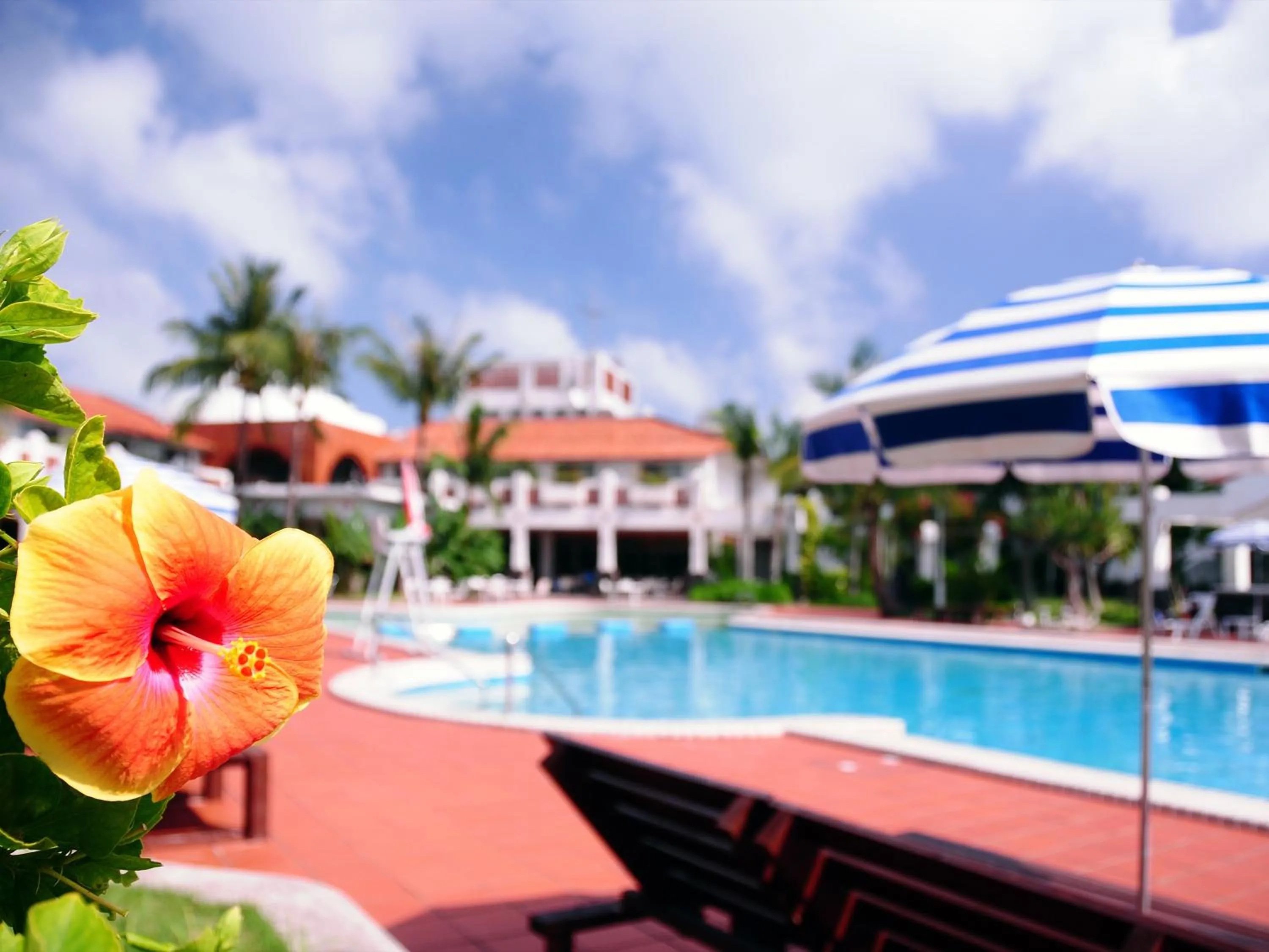 Swimming pool in Watermark Hotel Okinawa Kume Island