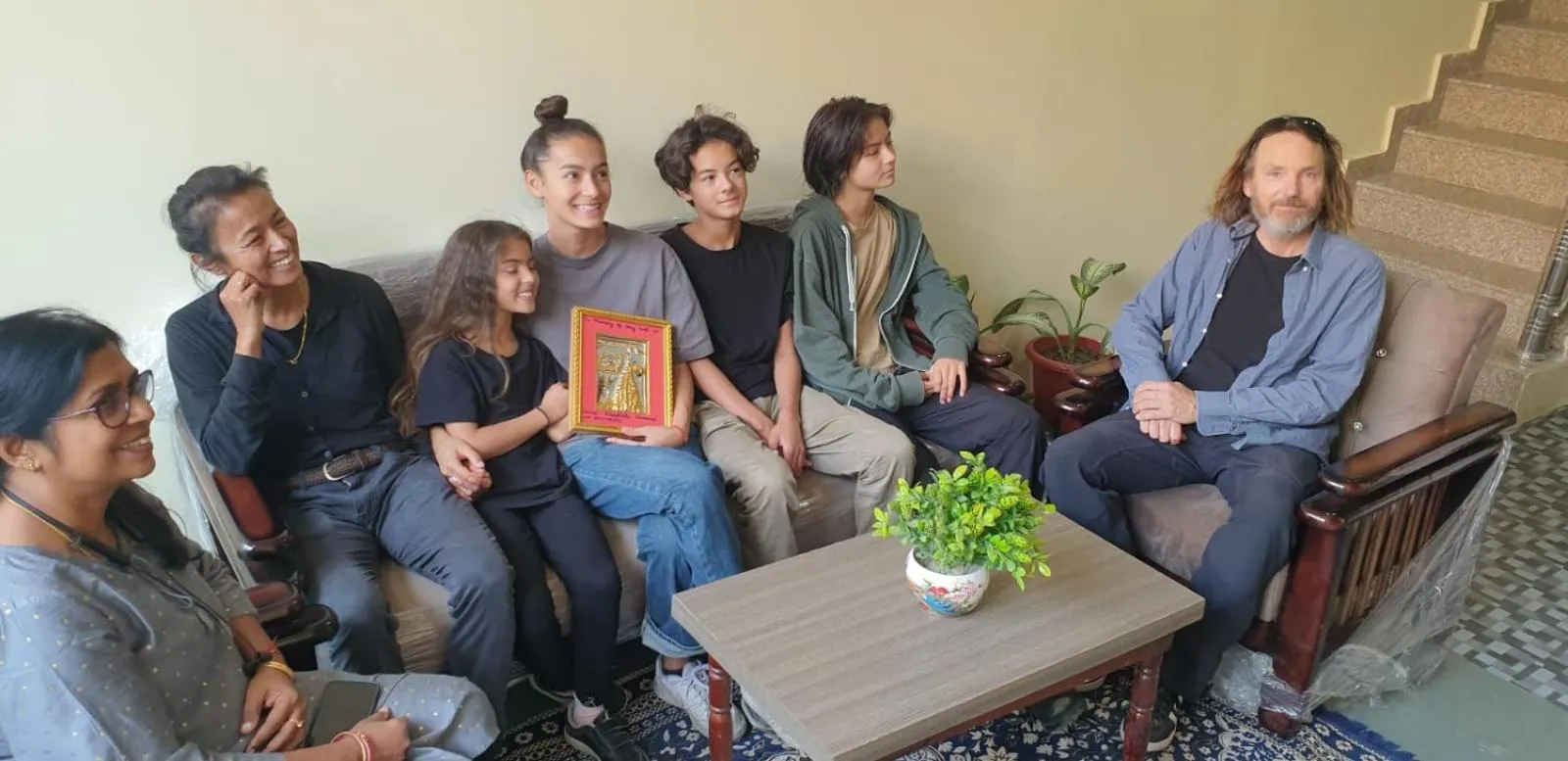 group of guests in Bluebells Varanasi