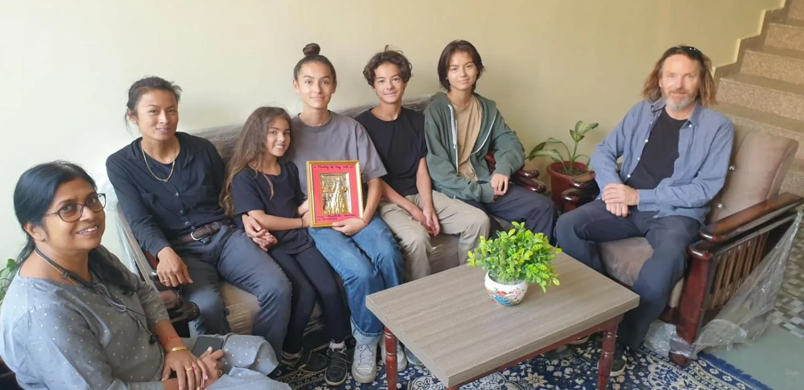 group of guests in Bluebells Varanasi