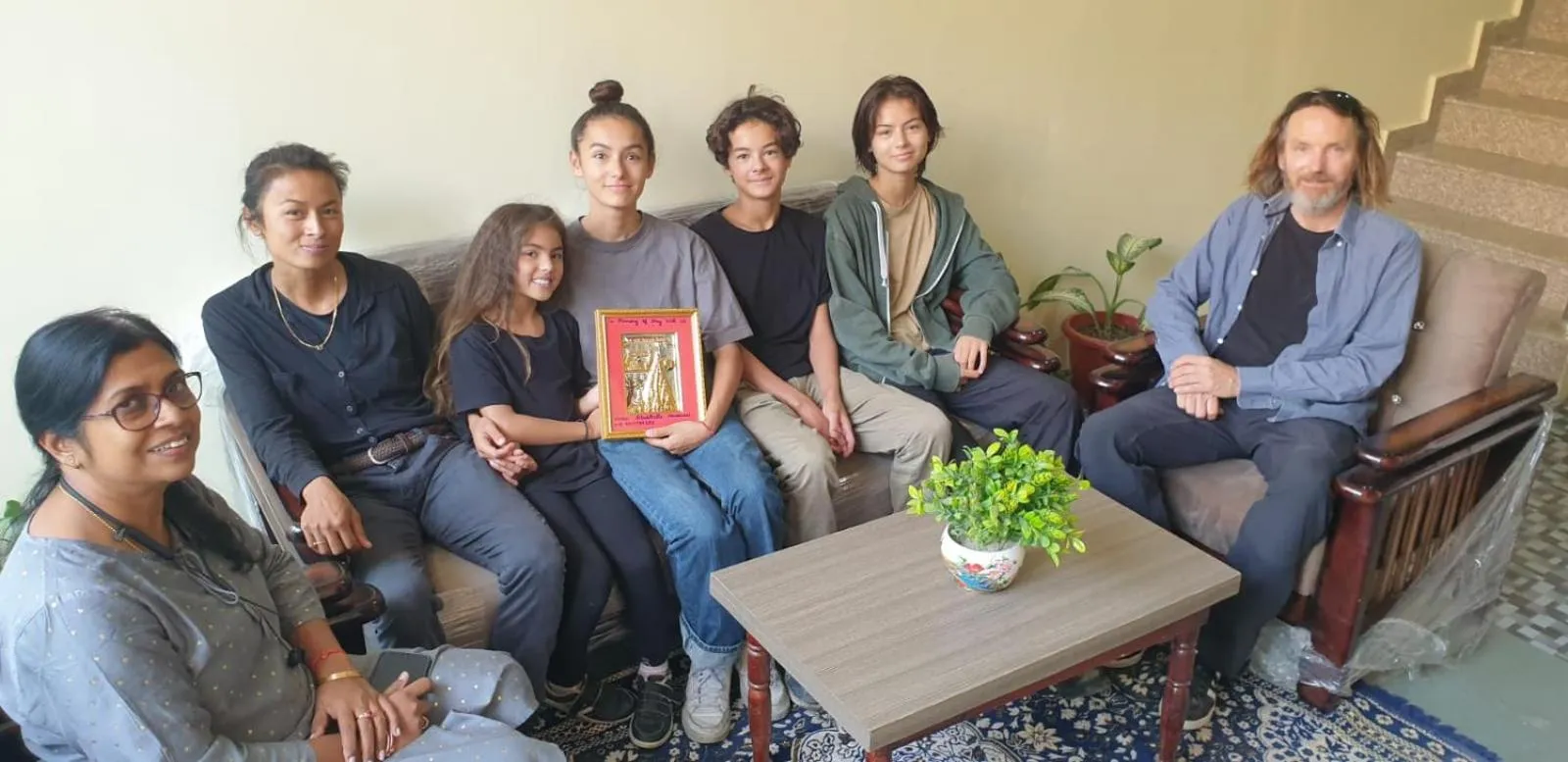 group of guests in Bluebells Varanasi