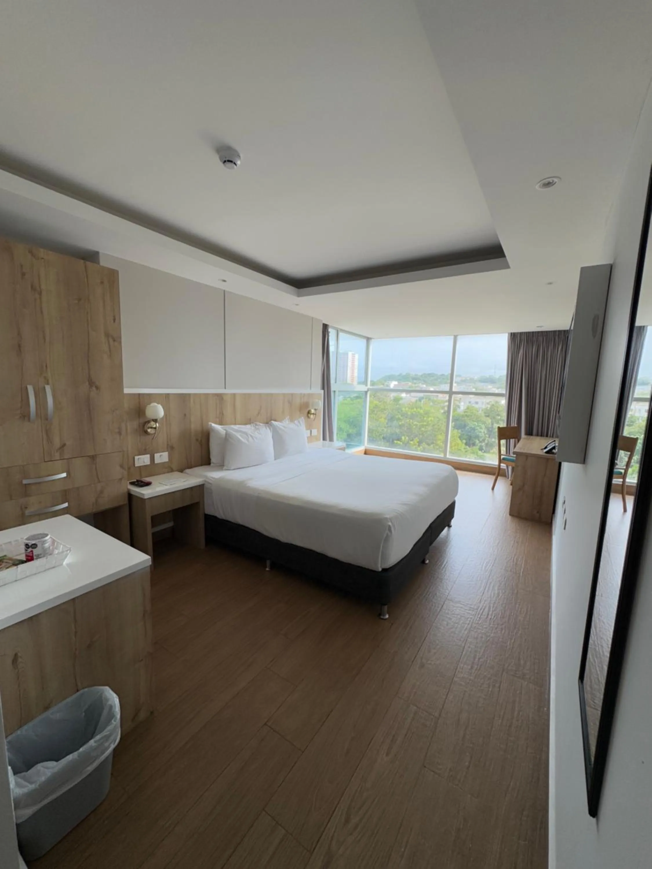 Bed in Wyndham Garden Cartagena