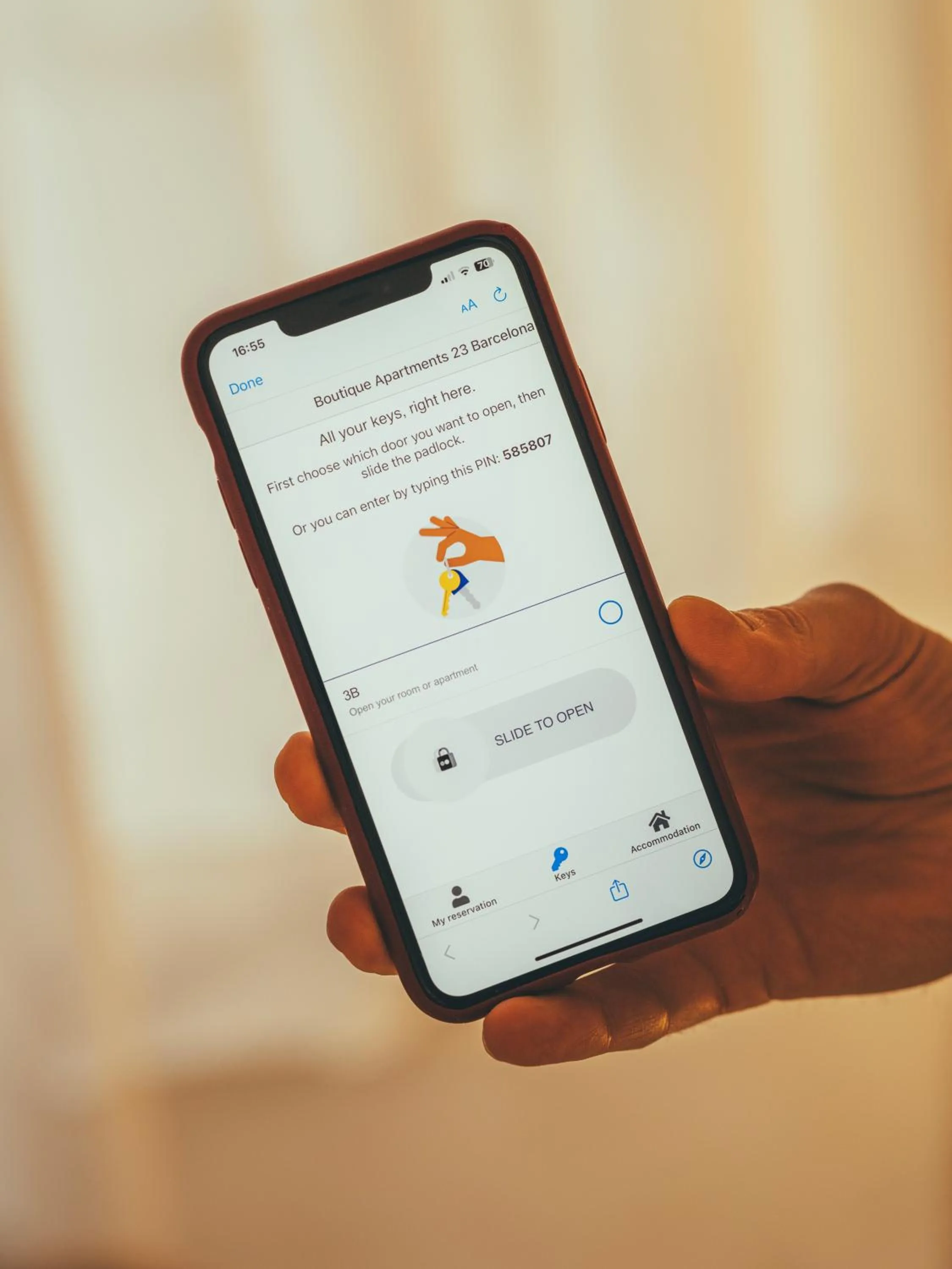 Text overlay in Boutique Apartments 23 Barcelona