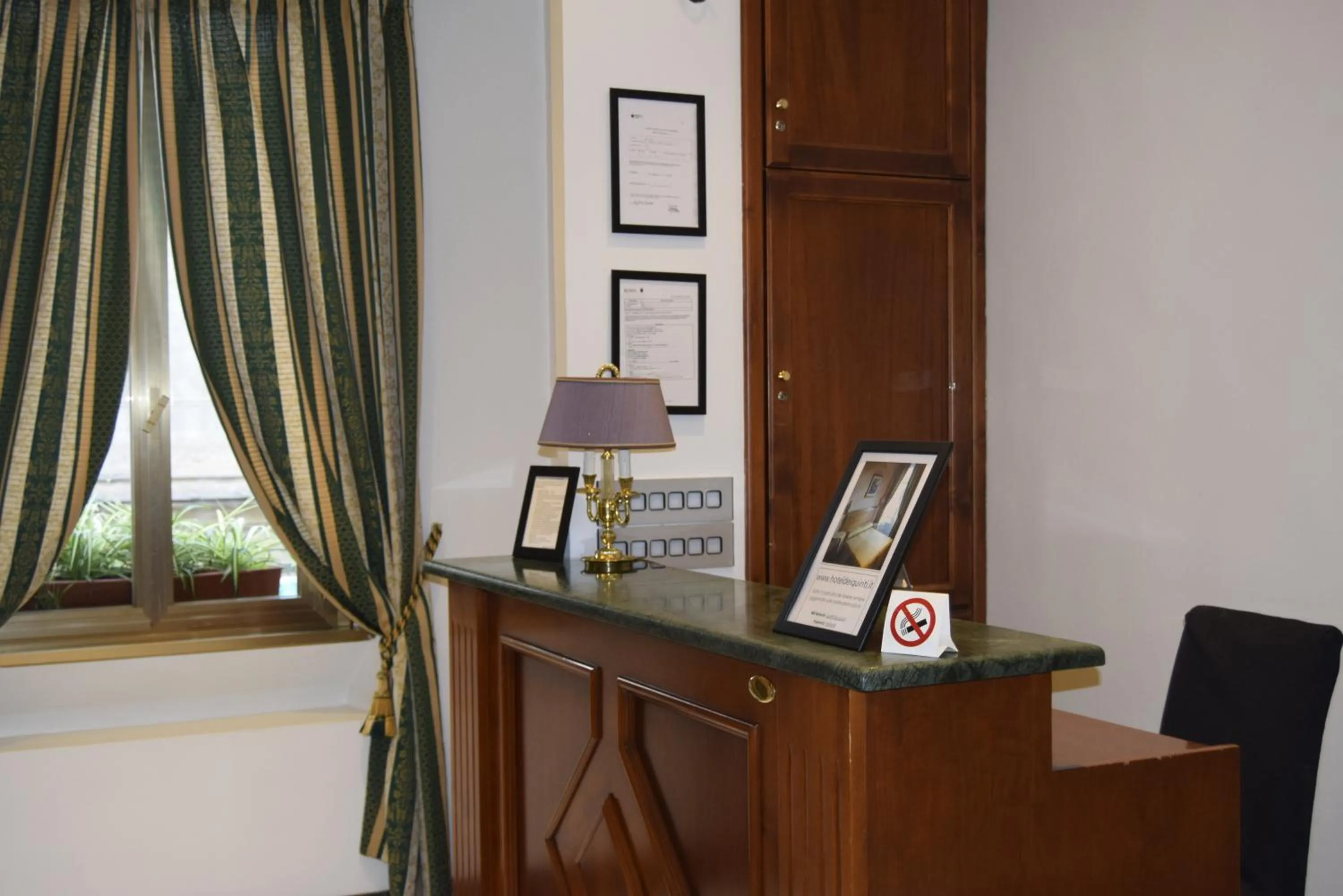 Lobby or reception in Hotel dei Quiriti