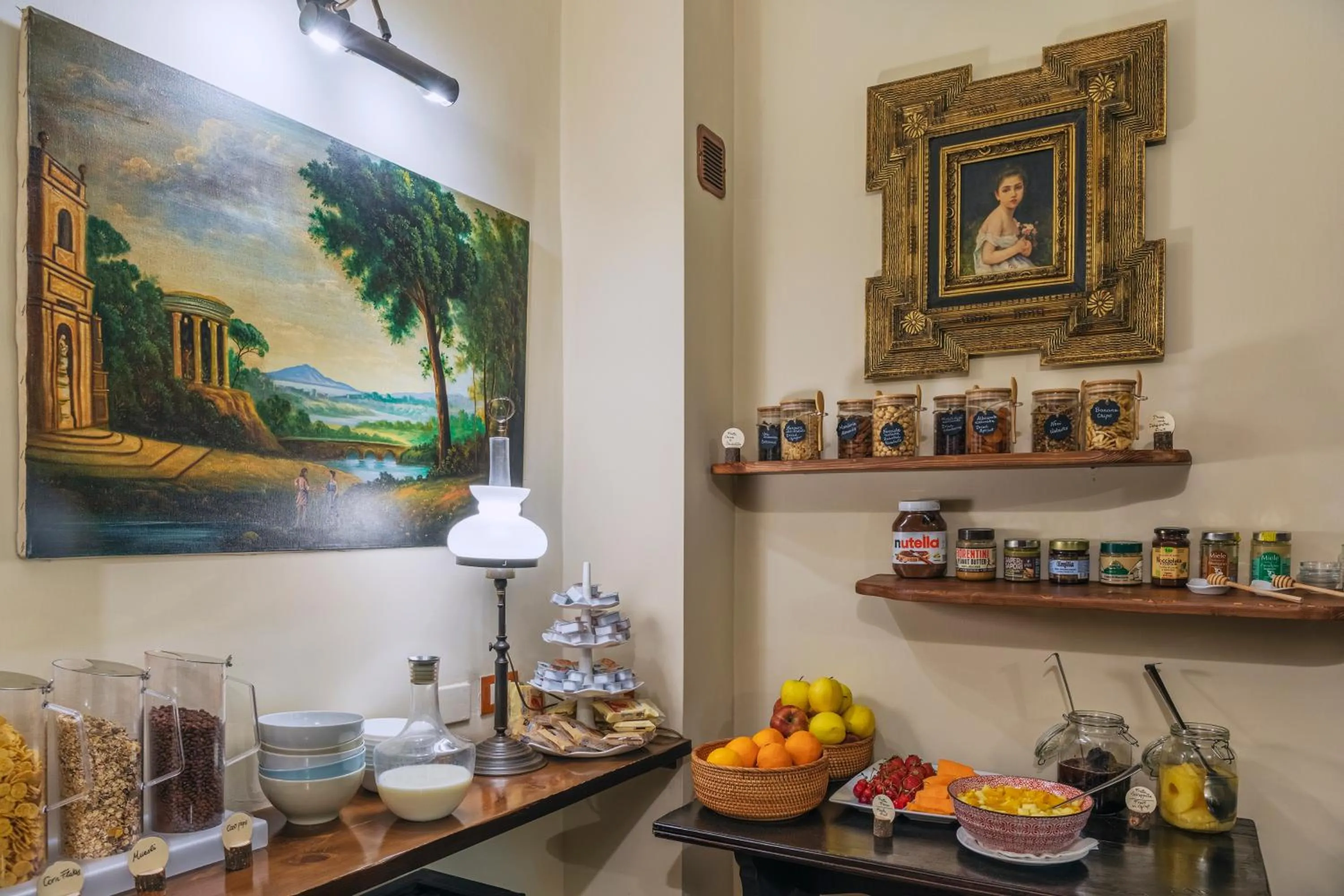 Continental breakfast in Hotel Il Convento