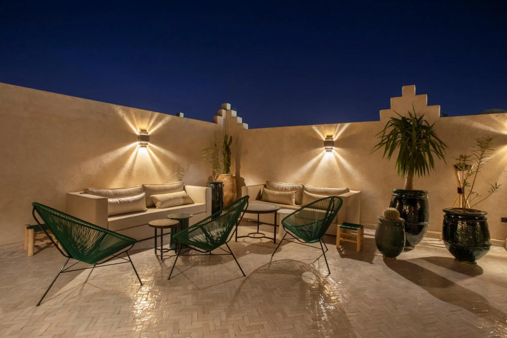 Patio in Hôtel Oasis Dakhla