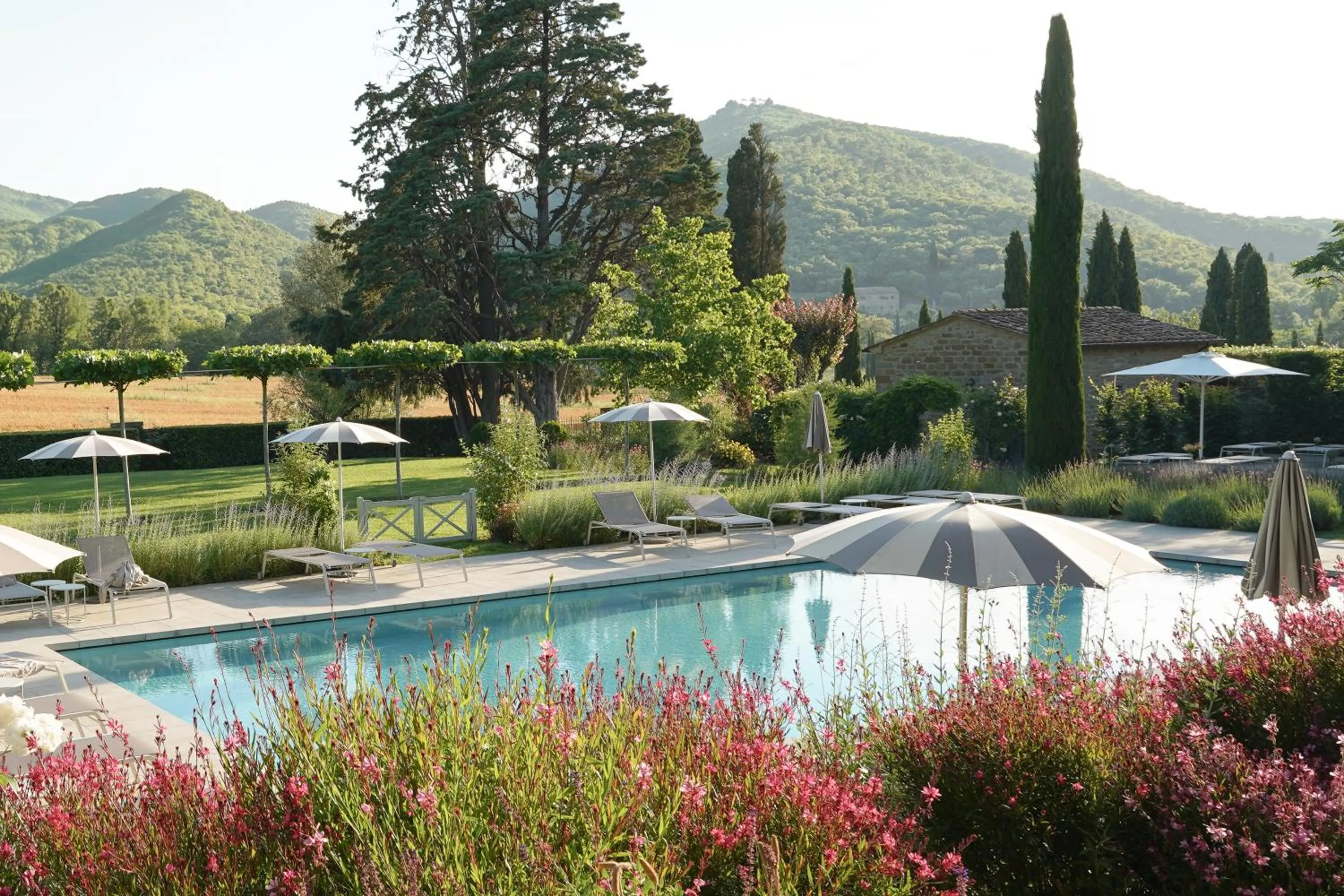 Pool view in Villa di Piazzano - Small Luxury Hotels of the World