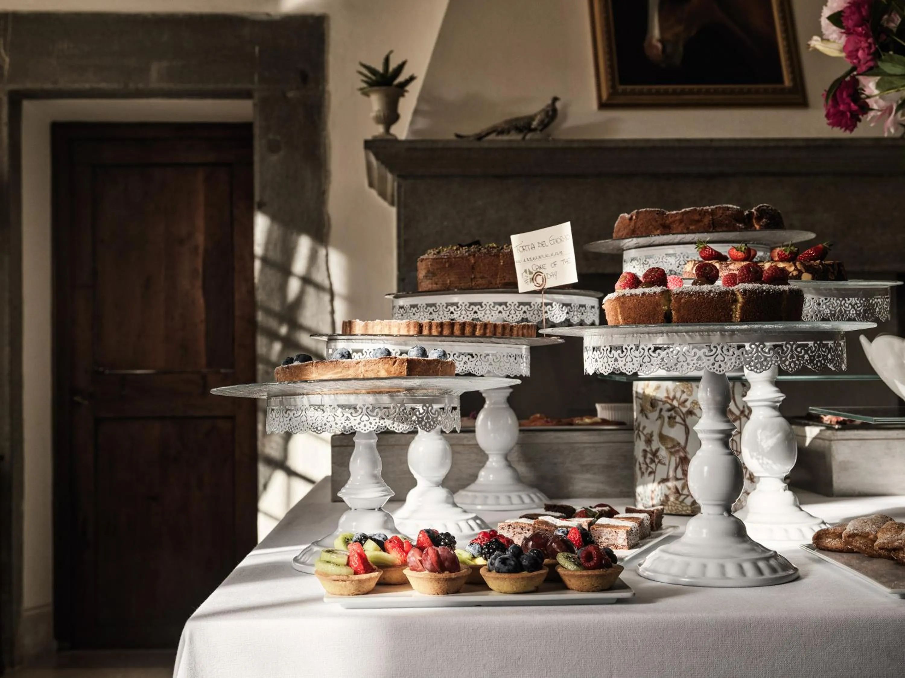 Buffet breakfast in Villa di Piazzano - Small Luxury Hotels of the World