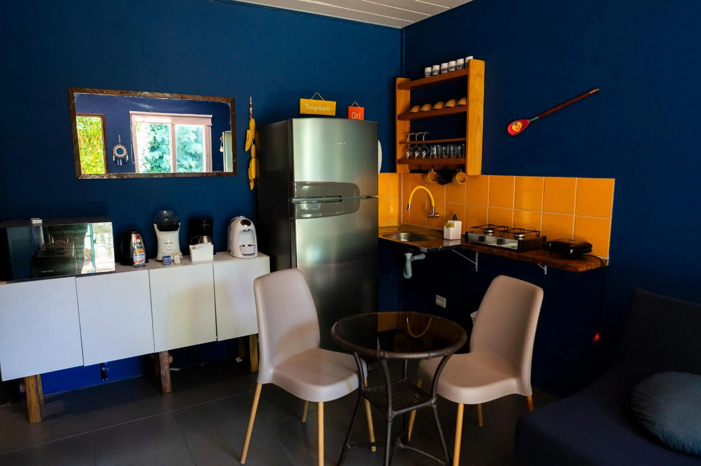 Kitchen or kitchenette in Pousada Estrela Cordel