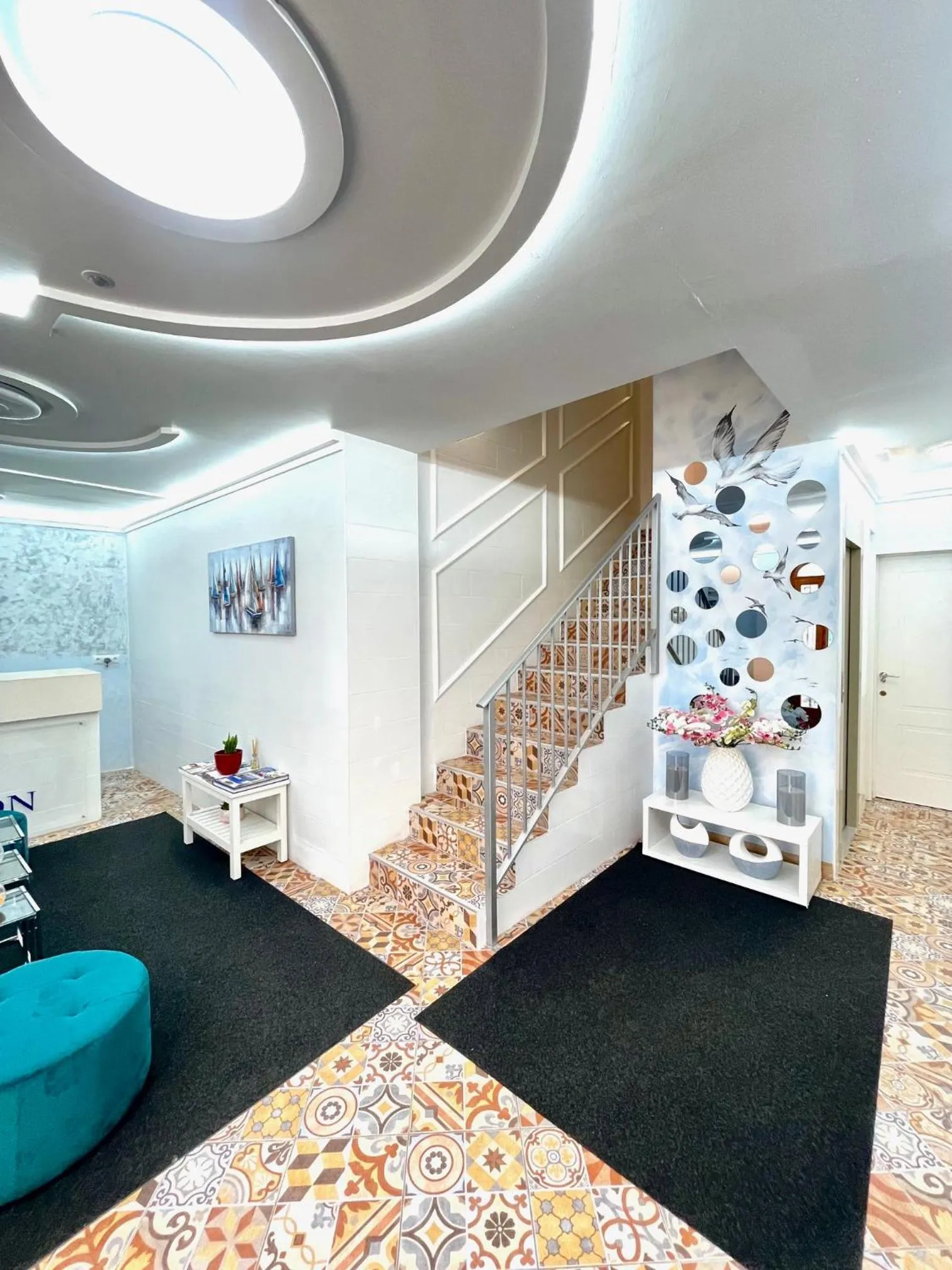 Seating area in Galeon Boutique Hotel