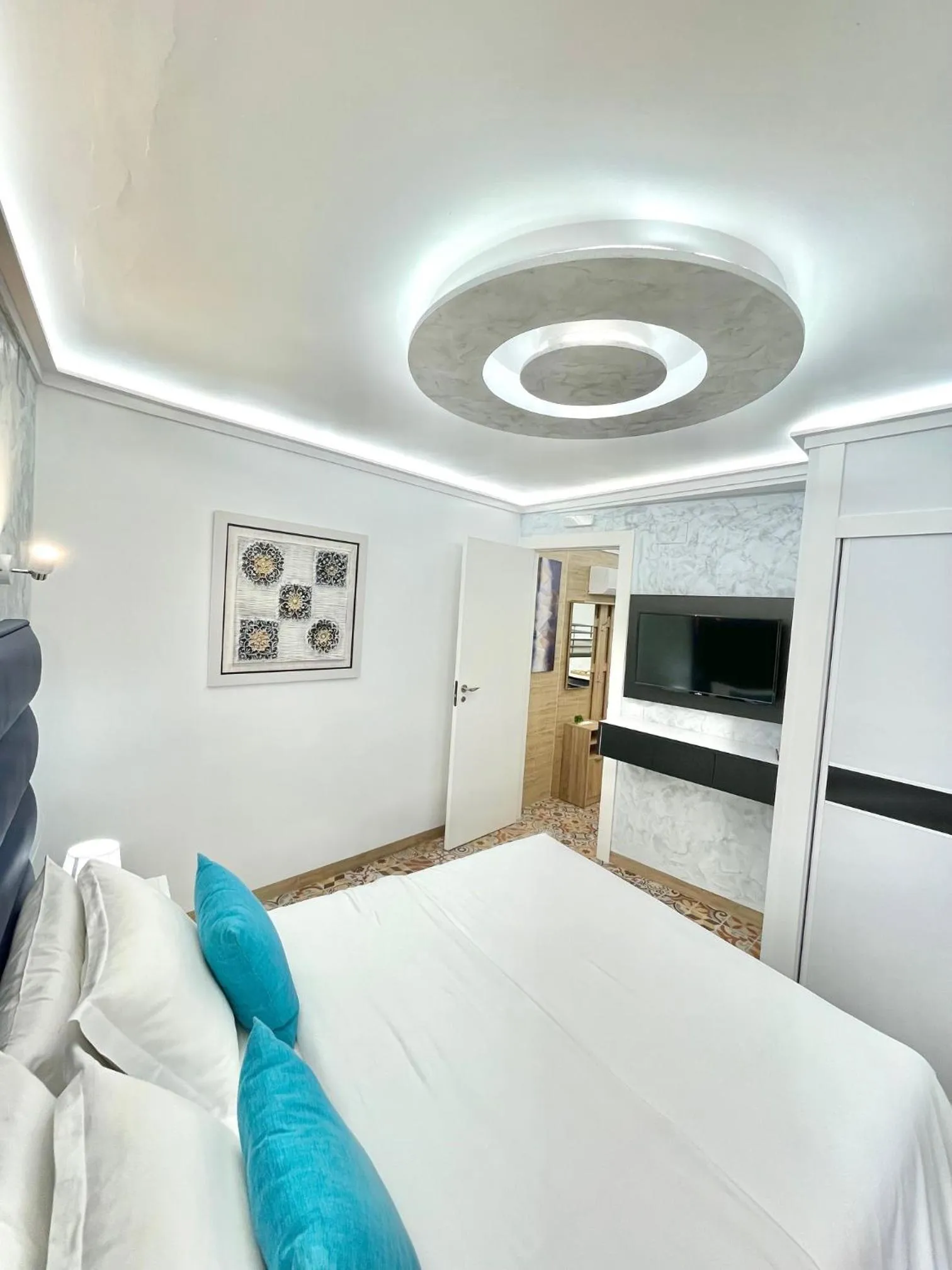 Bed in Galeon Boutique Hotel