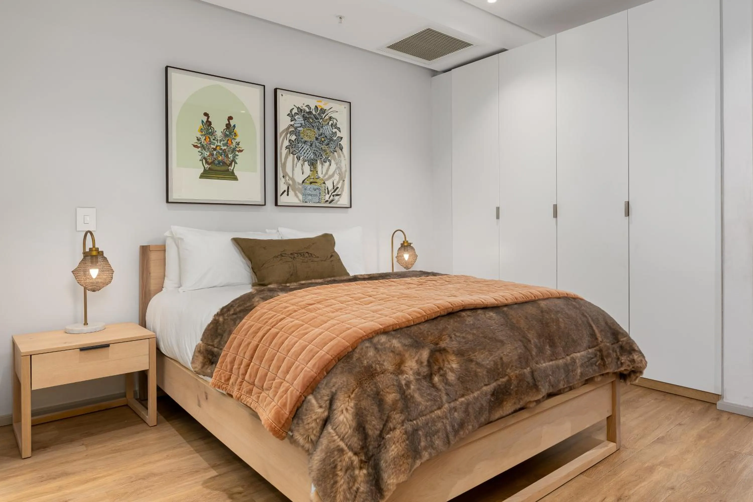 Bed in 117 on Strand Luxury Apartments