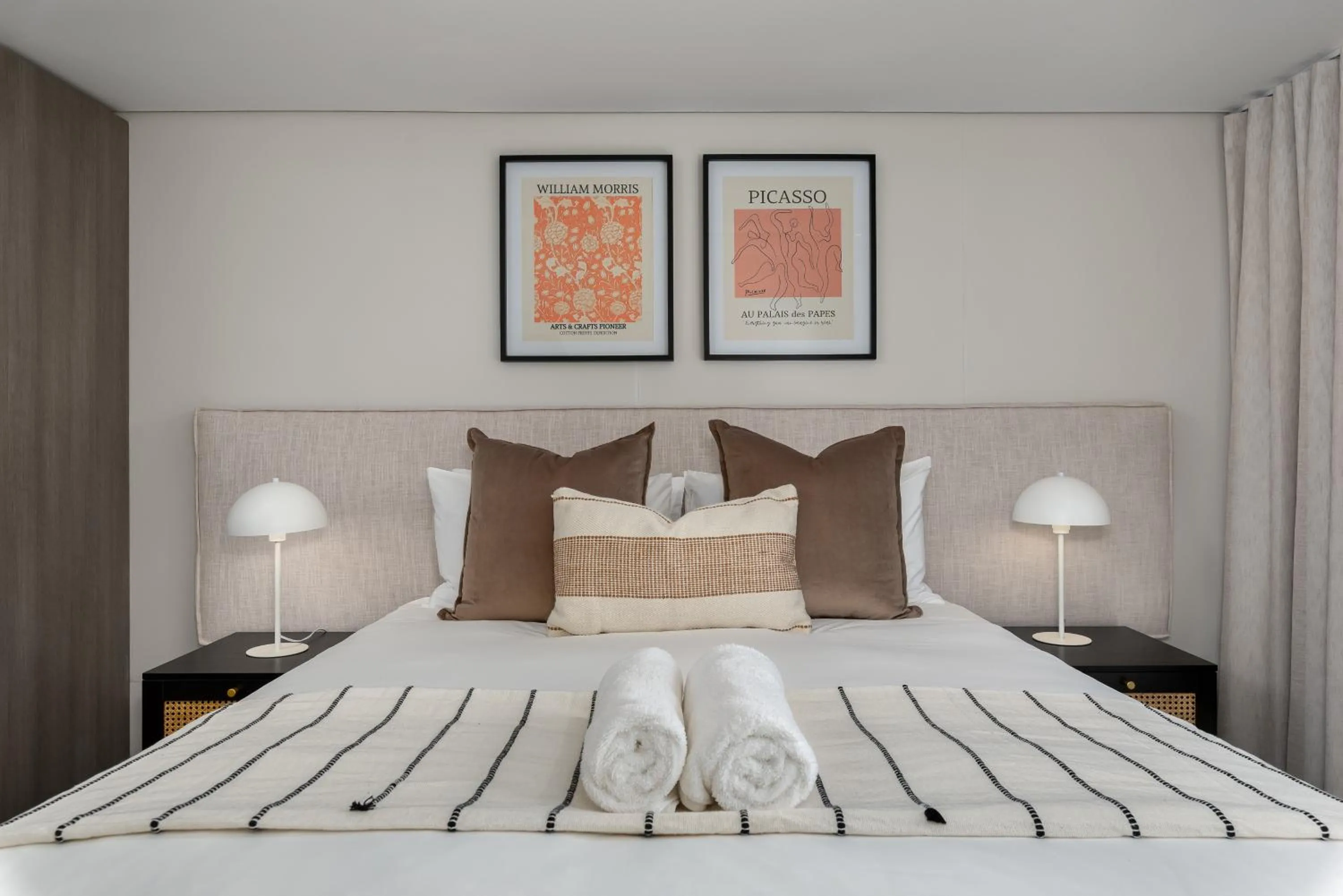 Bed in 117 on Strand Luxury Apartments