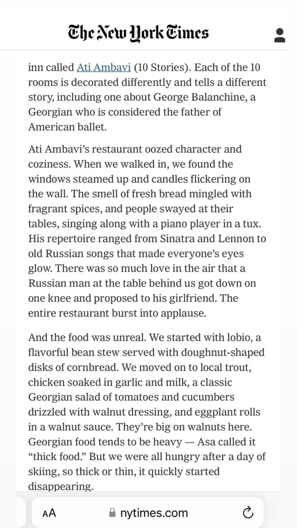 Text overlay in Ati Ambavi Botique Hotel Gudauri